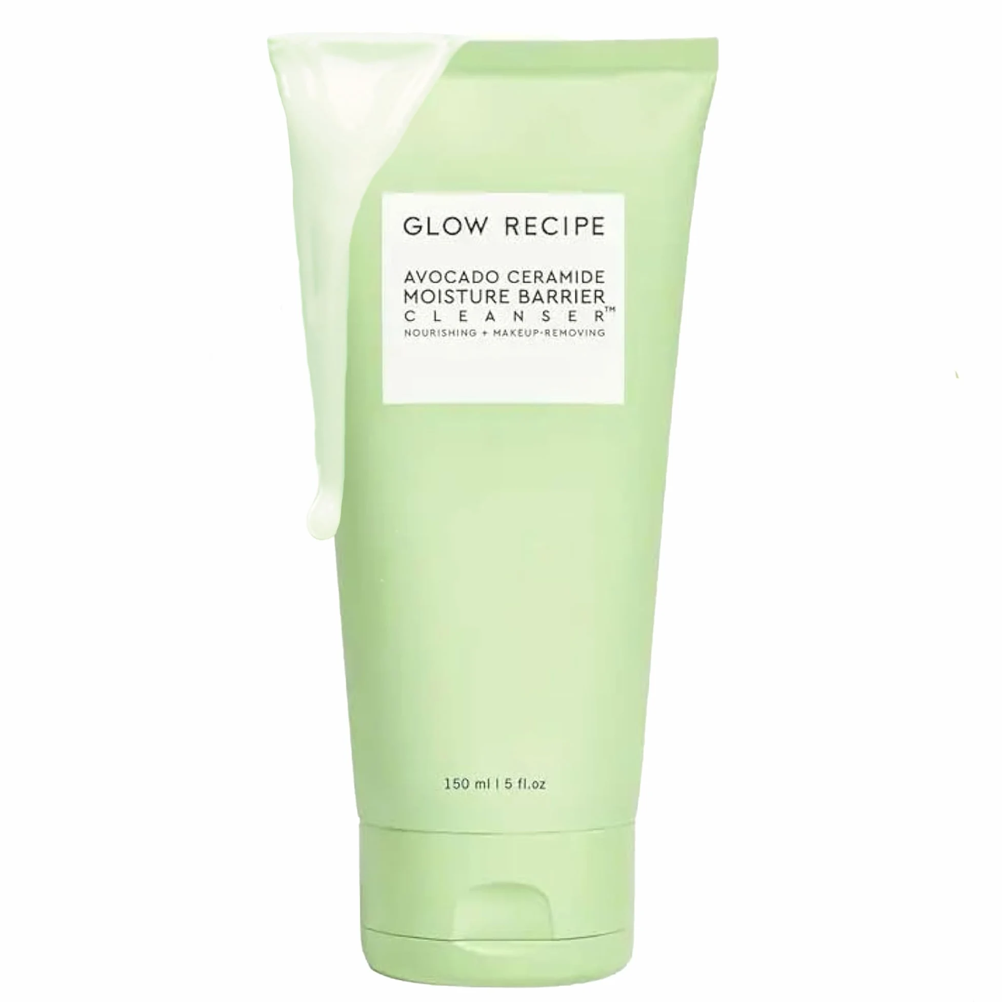 Glow Recipe Avocado Cleanser detergente viso con barriera idratante e ceramica di avocado, detergente idratante per la pelle secca, struccante quotidiano e delicato