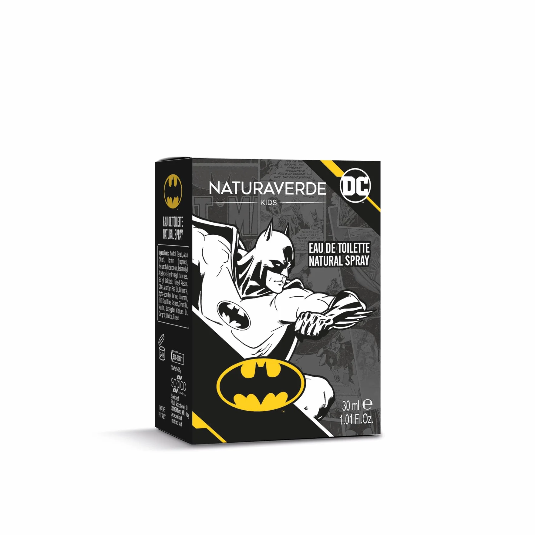 NATURAVERDE Kids -Batman Eau De Toilette 30ml Fragranza per Bambini, Dolce e Fresca, Ispirata al Cavaliere Oscuro