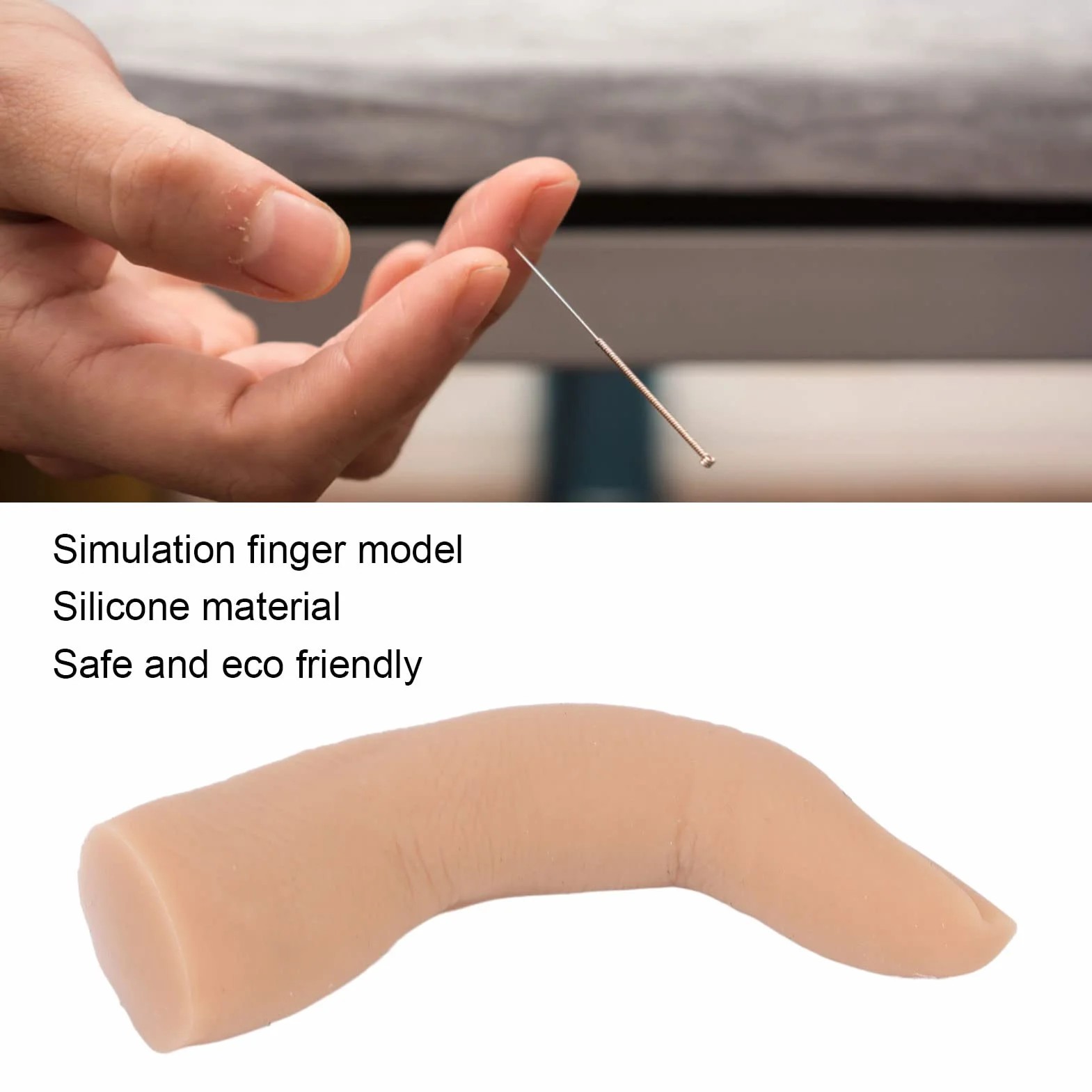 Modello di dito per esercitarsi con i tatuaggi - Dito professionale pieghevole in silicone per esercitarsi con l'agopuntura | Strumento di allenamento per la nail art resistente e leggero