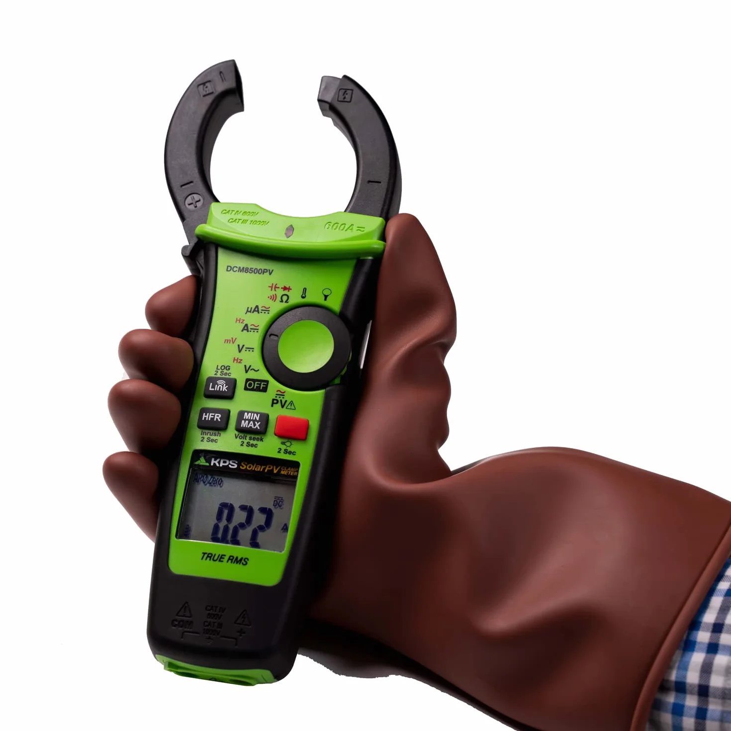 Pinza Amperometrica TRMS con Bluetooth KPS-DCM8500PV 1500VAC 2000VDC 600A 4000µA DC Solari