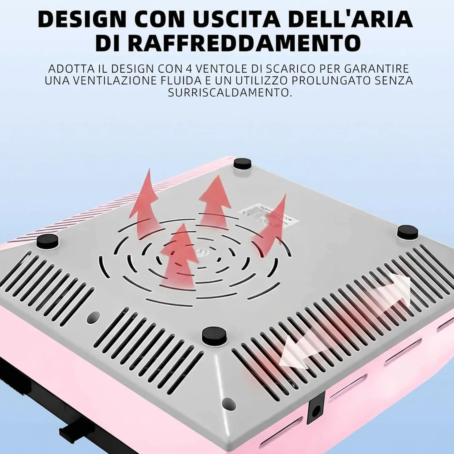 VOLTIX Aspiratore Unghie Professionale 80W - Aspirapolvere Unghie Potente, Nail Dust Collector con Filtro Riutilizzabile per Ricostruzione Unghie in Gel e Acrilico, Ideale per Salone e Casa rosa
