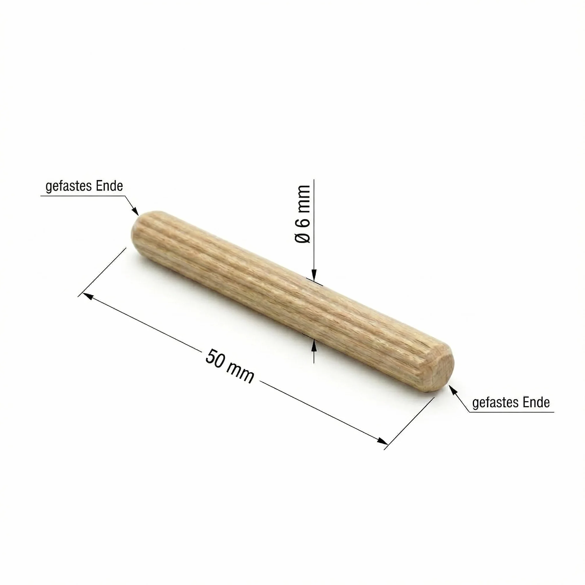 Tasselli in legno di faggio 6 x 50 mm per scaffale Ikea KALLAX
