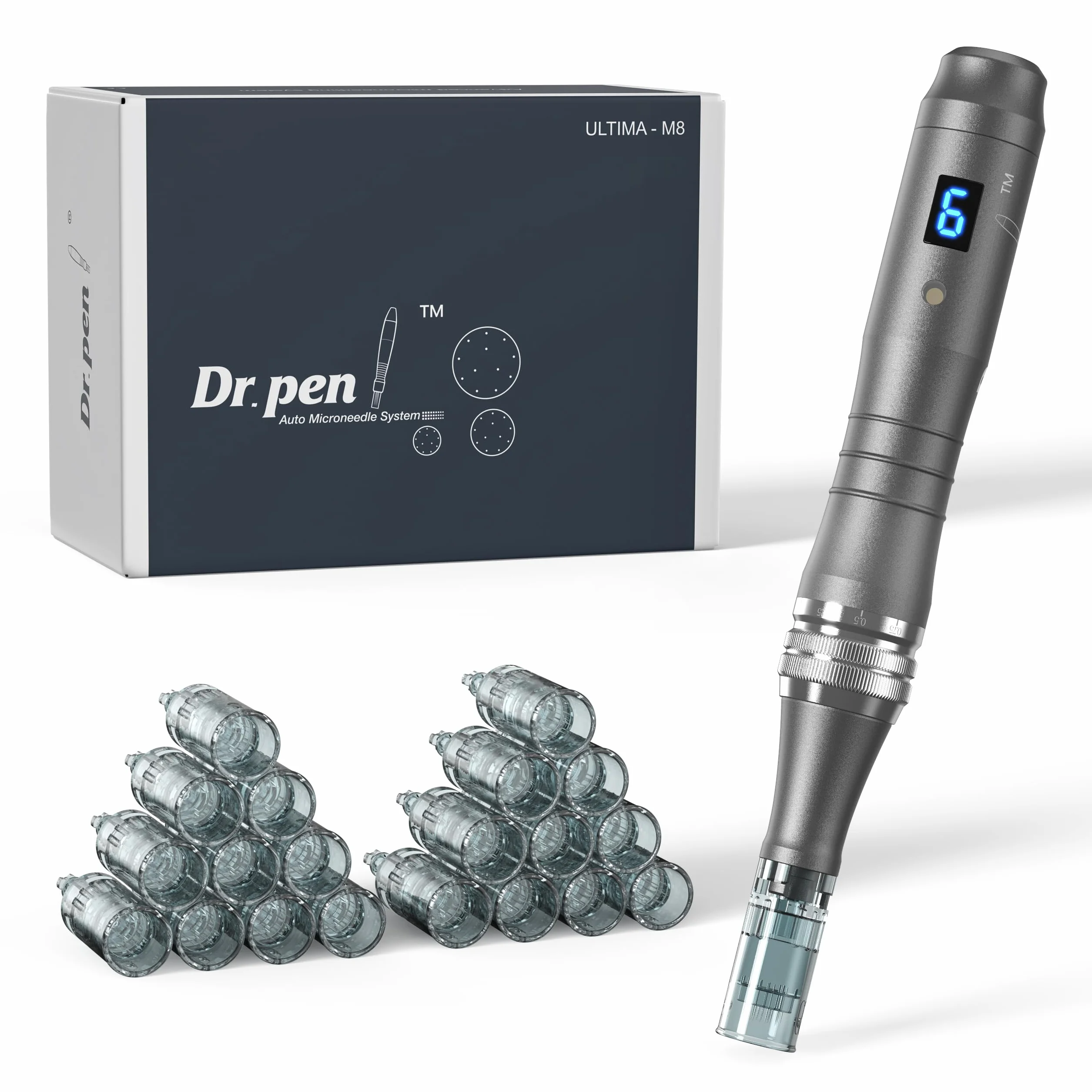 Dr. Pen Ultima M8 Microneedling Pen: Macchina professionale per microneedling senza fili Dr. Pen con 20 cartucce