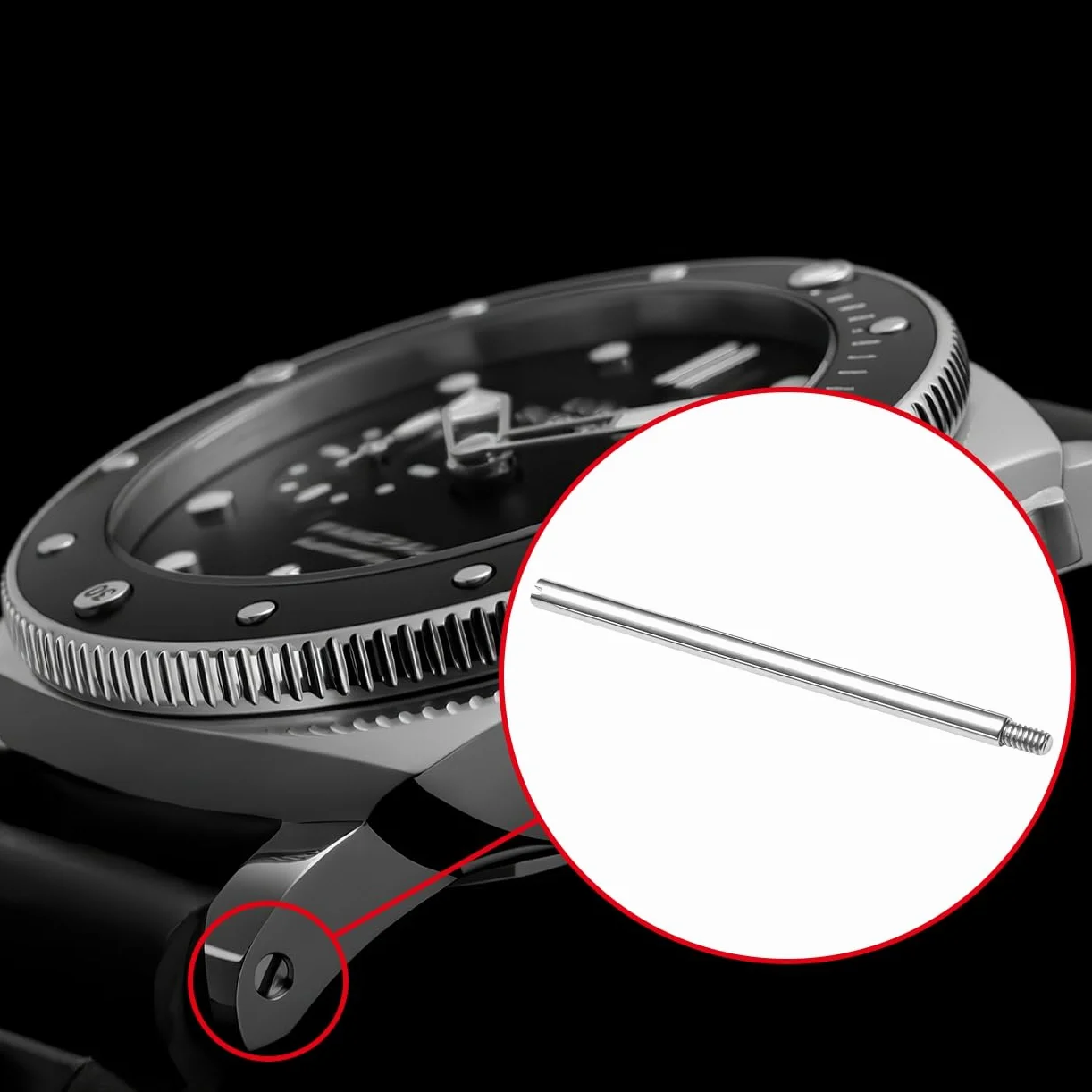 Vite Pin Ricambio Per Panerai Luminor Marina 44mm Radiomir GMT Cinturino In Acciaio Inox 2pcs