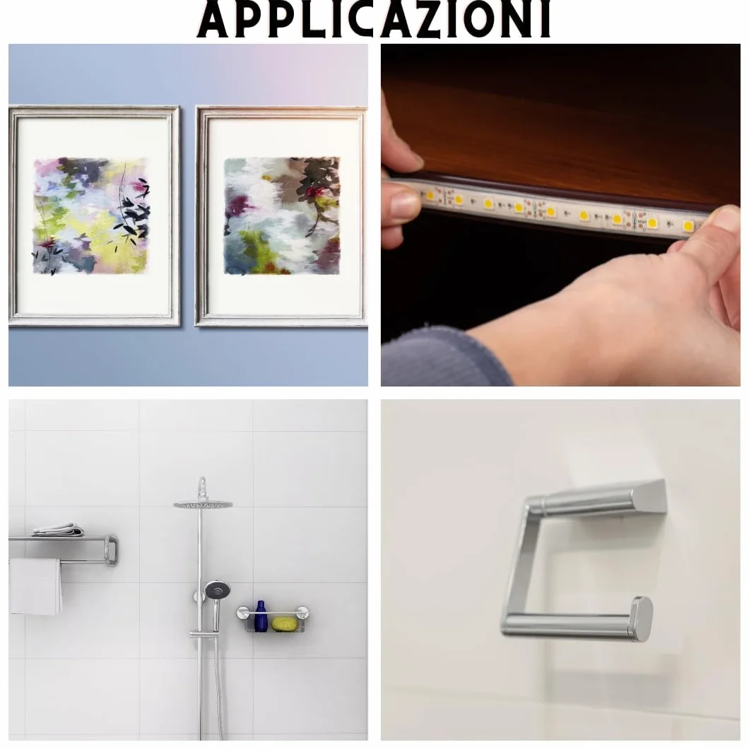 3M VHB 5952 Nastro Biadesivo Extra Forte Impermeabile Alta Temperatura 12 mm x 4,6 m LED