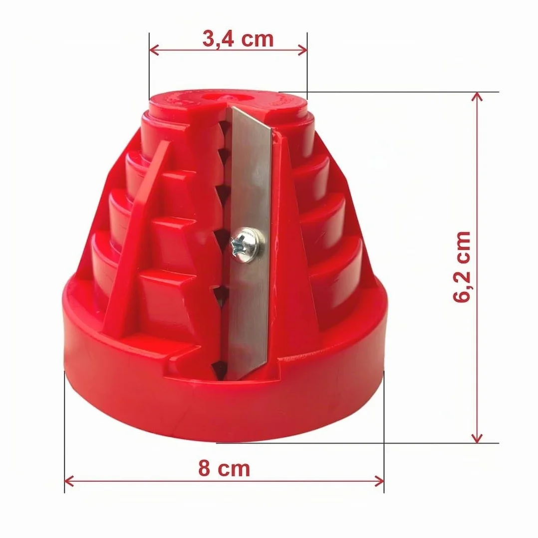 Smussa Tubi in Plastica PE 20-63 mm - Sbavatore per Tubi con 3 Lame di Ricambio