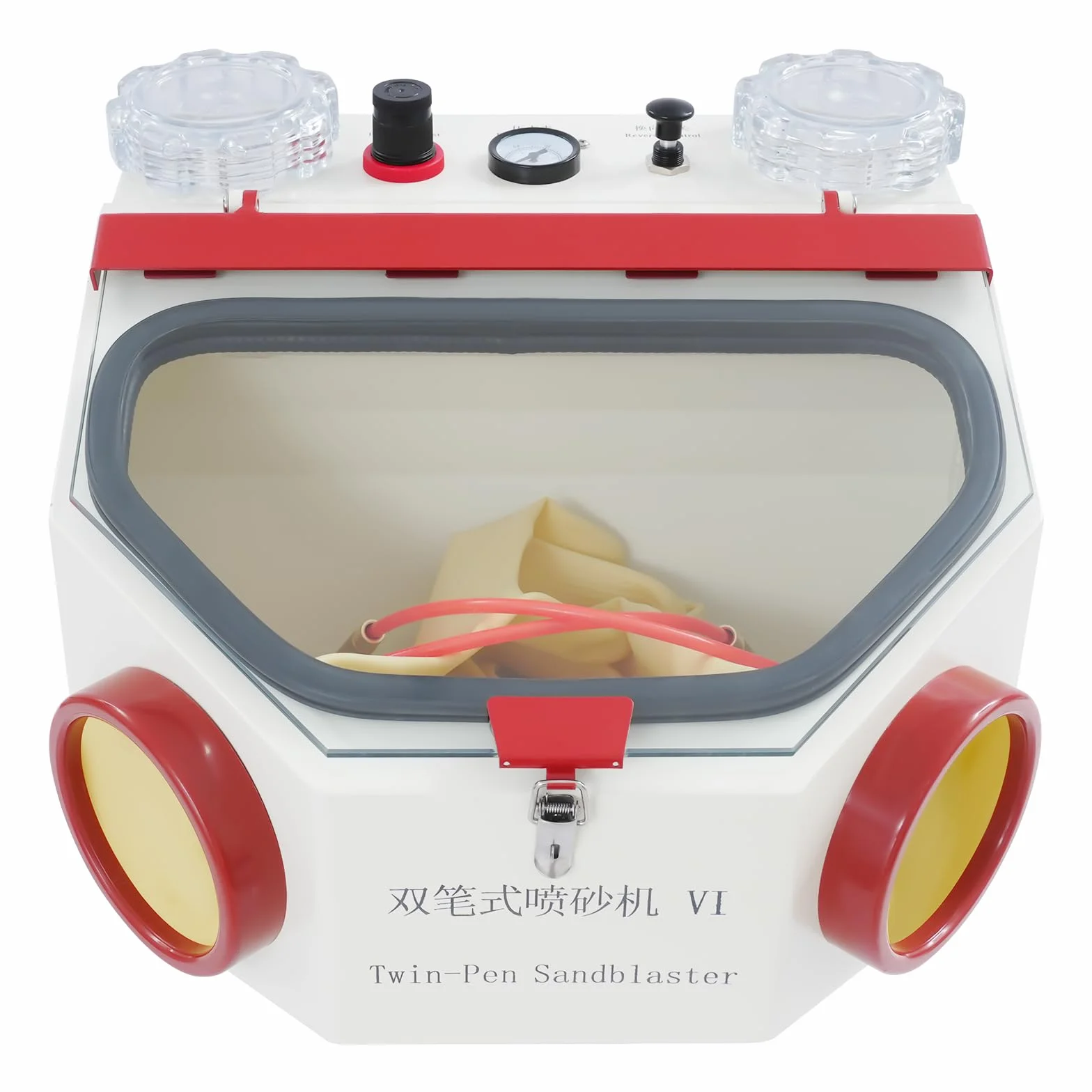 Sabbiatrice Dentale Fine Double Pen Sandblaster 220V con LED