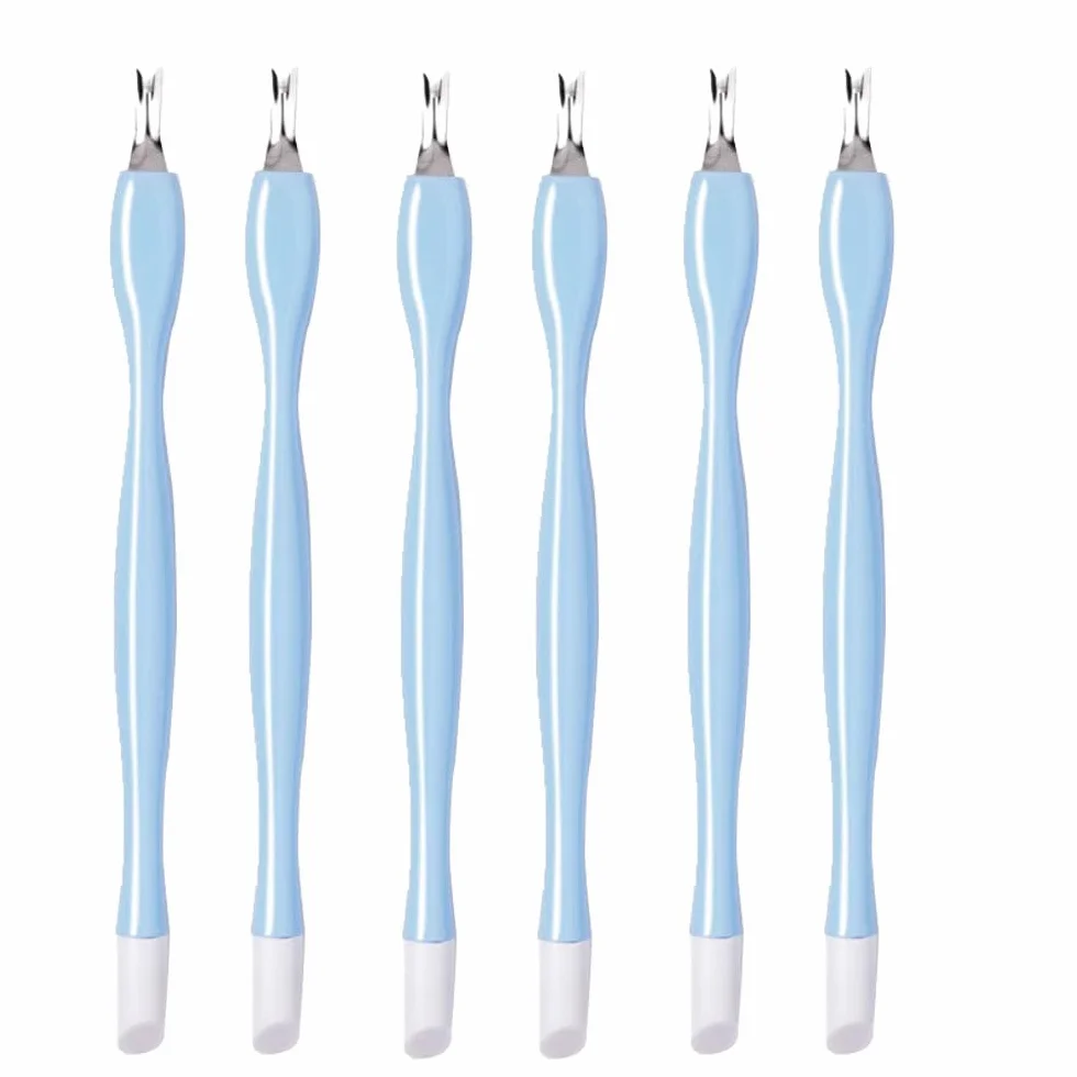 Cuticle Trimmer 6 Pcs Forchetta per Cuticole Pusher Rimozione Manicure