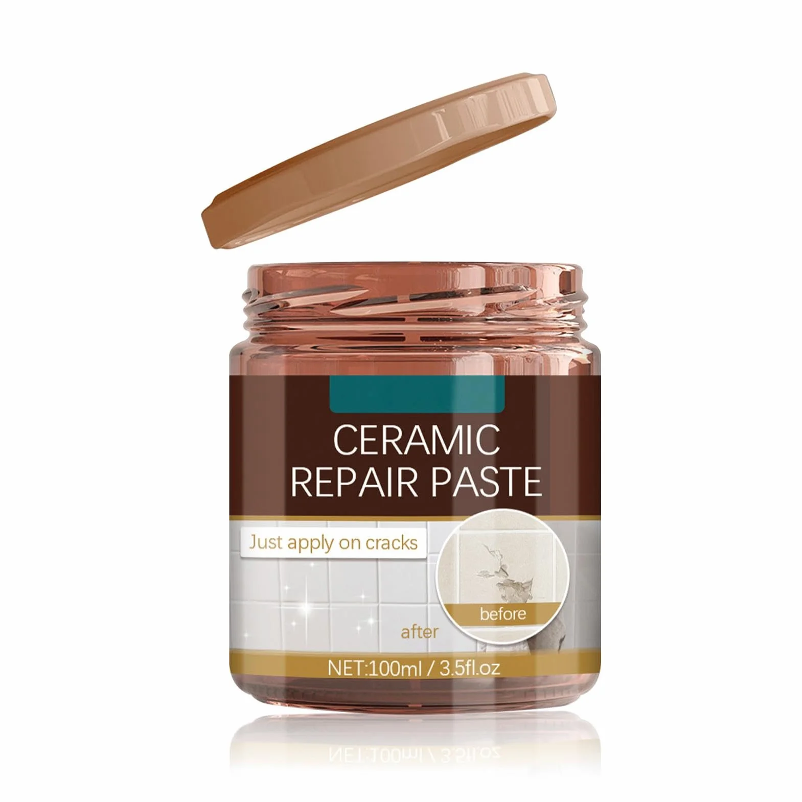Pasta Riparazione Piastrelle Stucco Marmo Smalto Rattoppi Pavimenti Pietra Crepe Ceramiche Acrilico