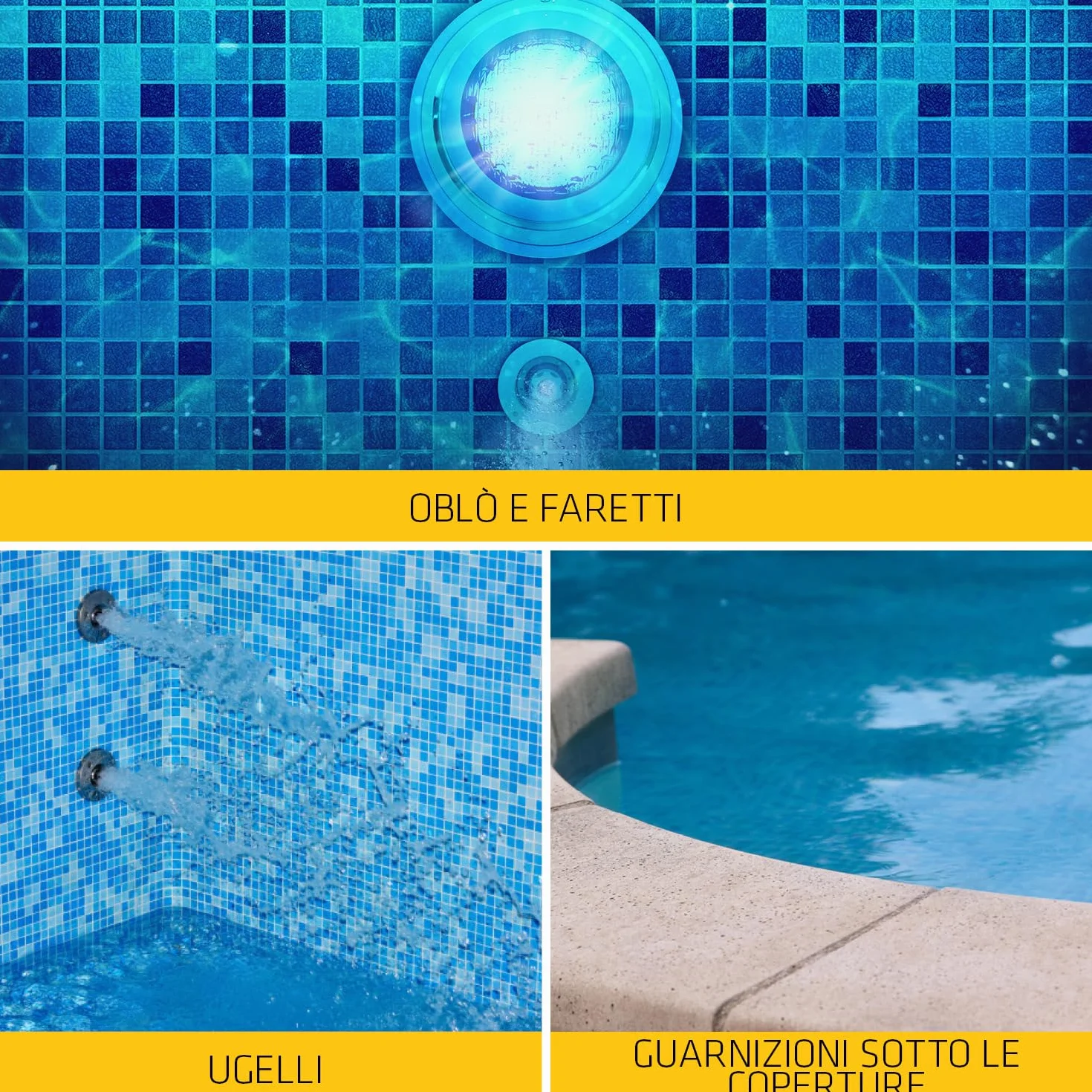 SIKA Sikasil Pool Silicone per Piscine e Zone Umide Bianco Resistente al Cloro 300ml