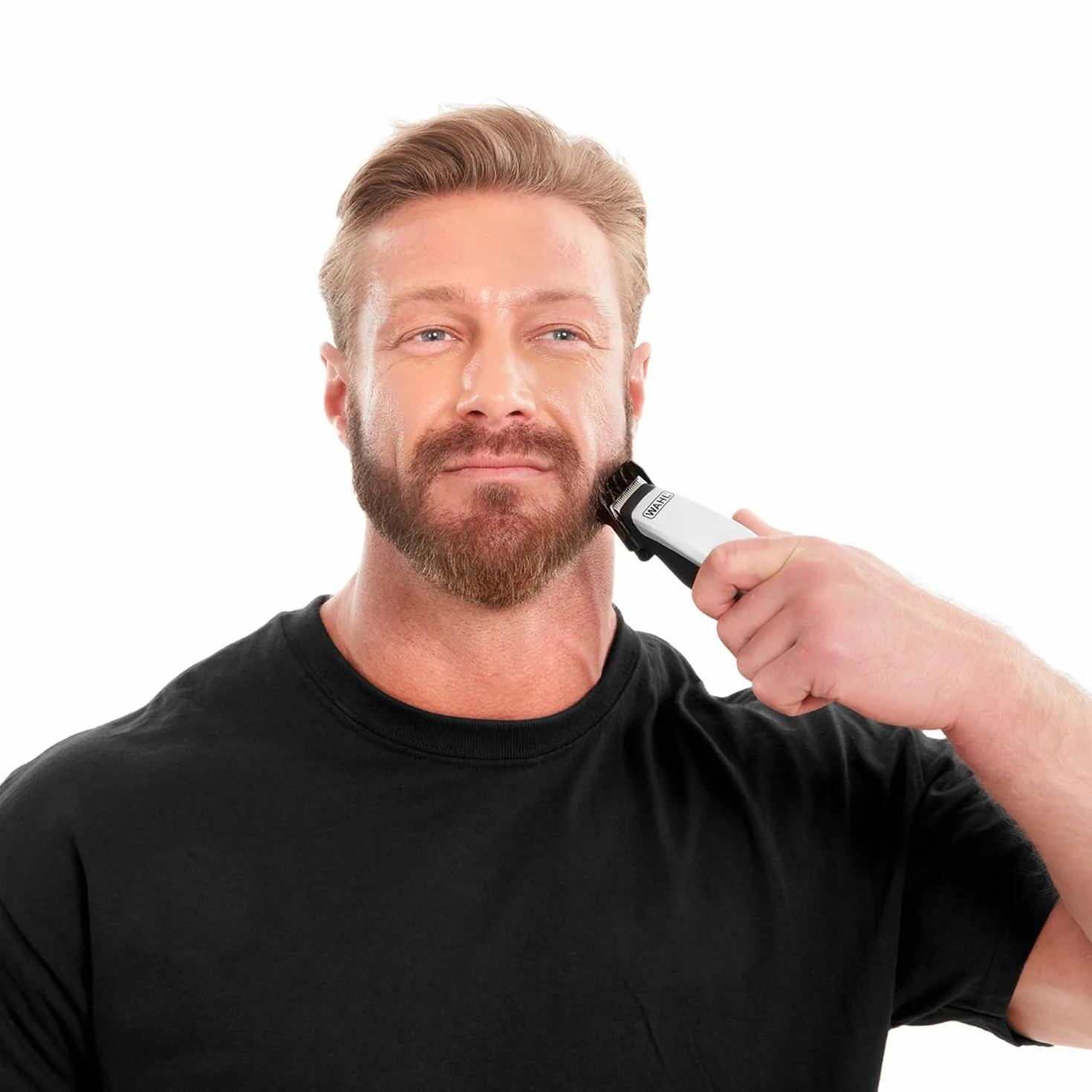 WAHL Home Pro Deluxe Combo Taglia Capelli Elettrico con Filo e Leva di Regolazione 8 Pettini Guida, Kit con rifinitore a Batteria, Forbici e Pettine