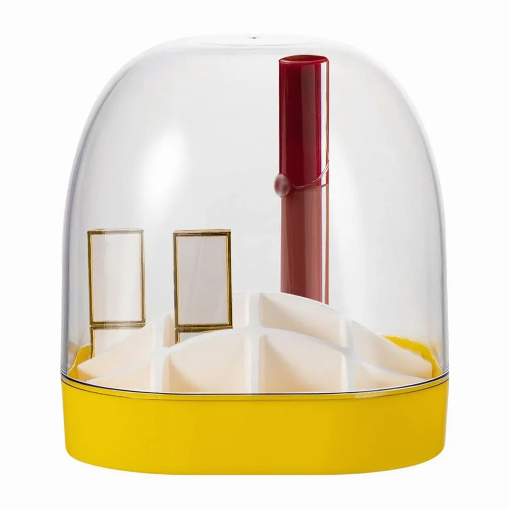 Organizzatore di trucco Scatola di stoccaggio del rossetto Desktop Multi Lay Lattice Lattice Rossetto Rossetto Finitura del rack del rack Trasparente Scatola di immagazzinaggio della tavola trasparent