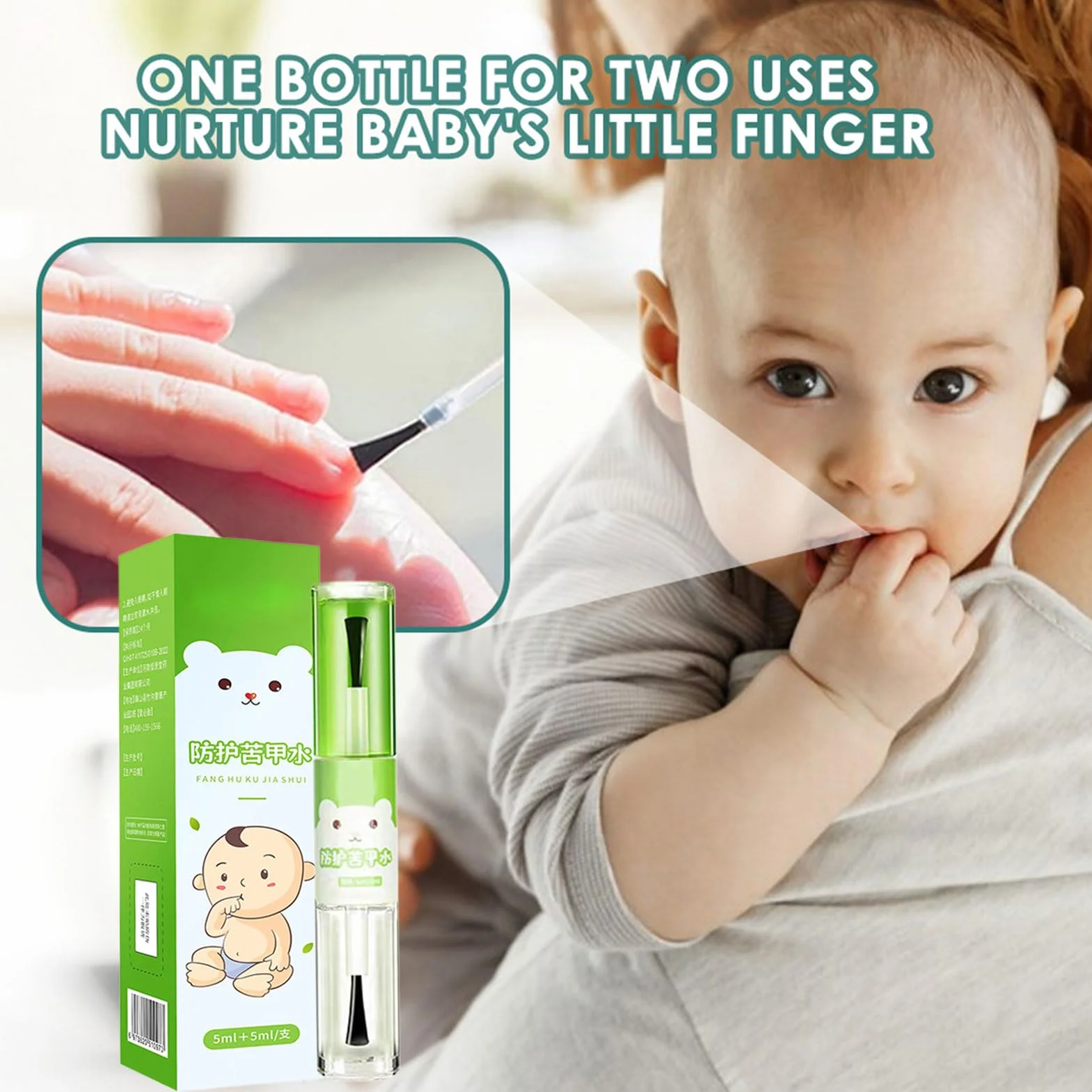 Trattamento Anti Onicofagia | Protezione Sicura Contro Il Del In Bocca Per Bambini | 10ml Non Appiccicoso Per Bambini Piccoli