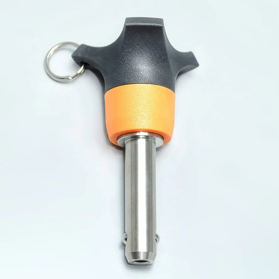 Perni di bloccaggio acciaio INOX M 1/4 pollici L 1.5 pollici, Perni autobloccanti a sfere a sgancio rapido