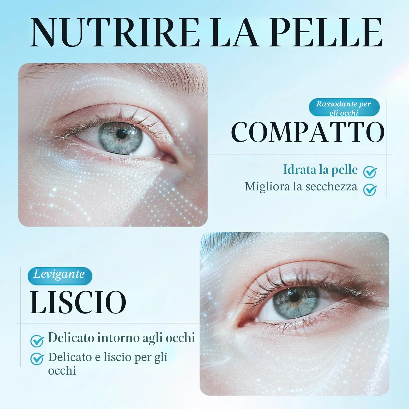 10 paia di cerotti al collagene per occhiaie e gonfiore, maschere per occhi con bio-collagene, complesso peptidico e vitamina C, per pelli sensibili