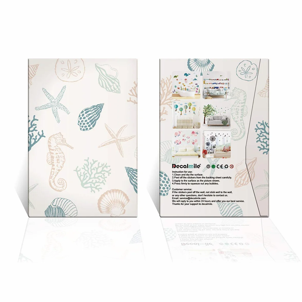Adesivi Murali Animali della Giungla Giraffa Elefante Leone Safari Decorazione Murale per Camerette Bambini