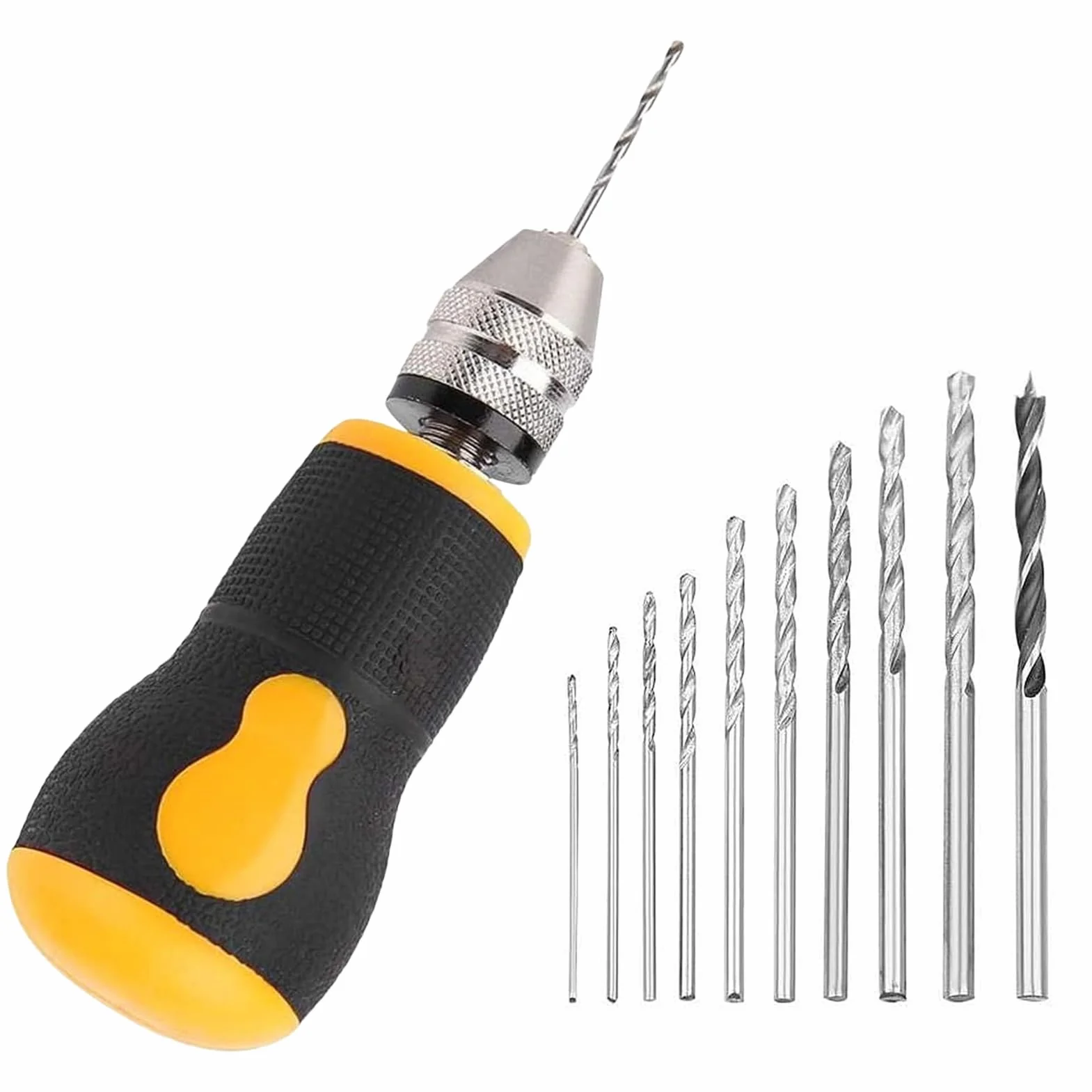 Trapano Manuale Elettrico Di Precisione Mini per Elettronica, Utensile Rotante per Forature Delicate e Gioielli
