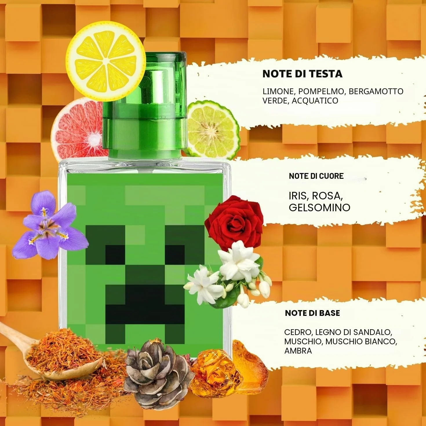 Air Val Minecraft - Eau de Toilette per bambini, 30 ml
