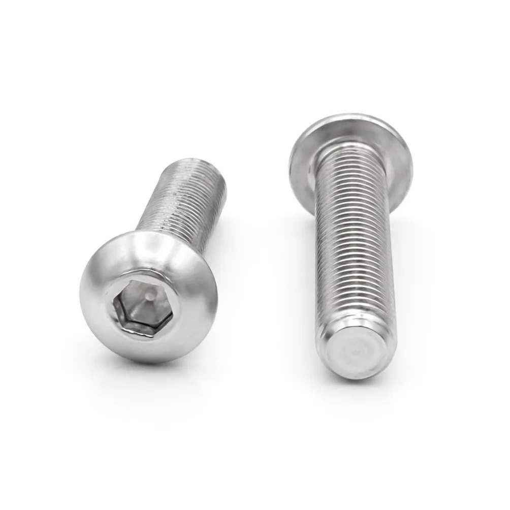 Viti a testa bombata con esagono incassato AISI 304 M8 x 20 mm 60 pezzi