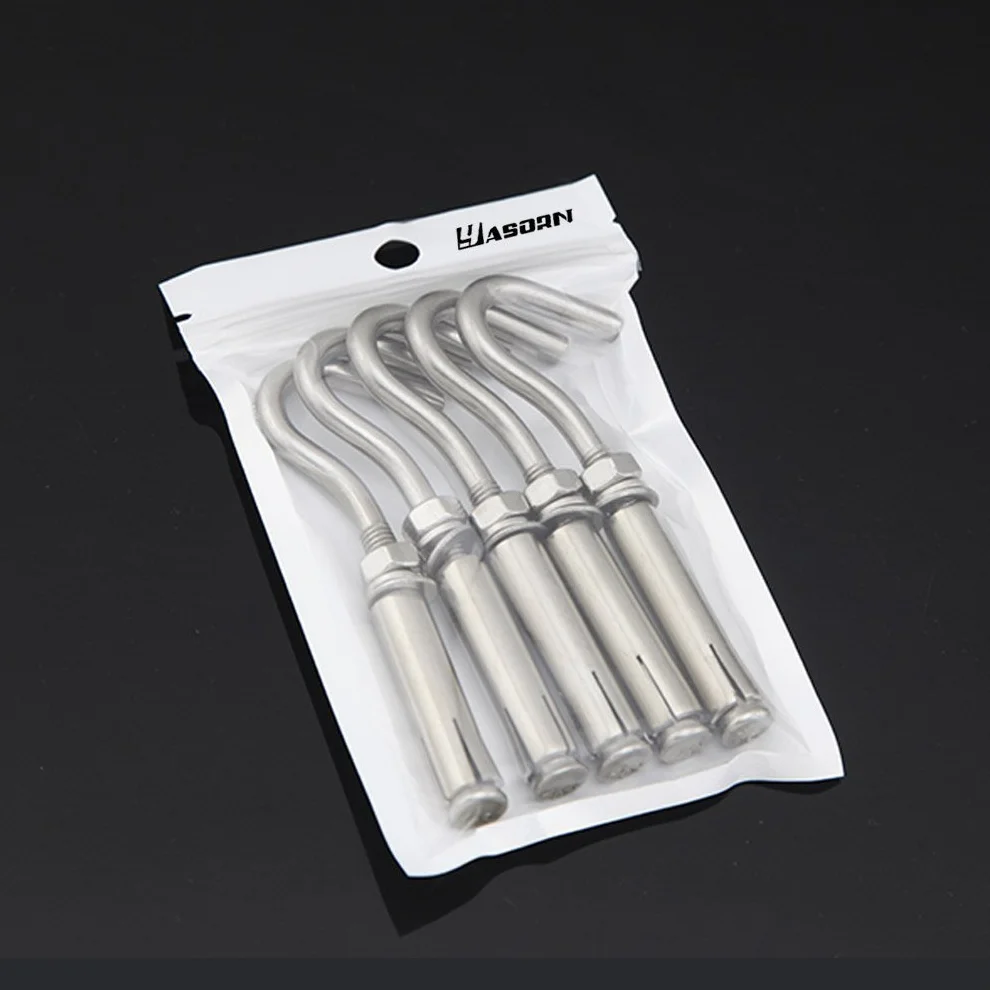 Yasorn Ganci A Vite M8 Acciaio Inox Gancio Resistente Bulloni 5pcs