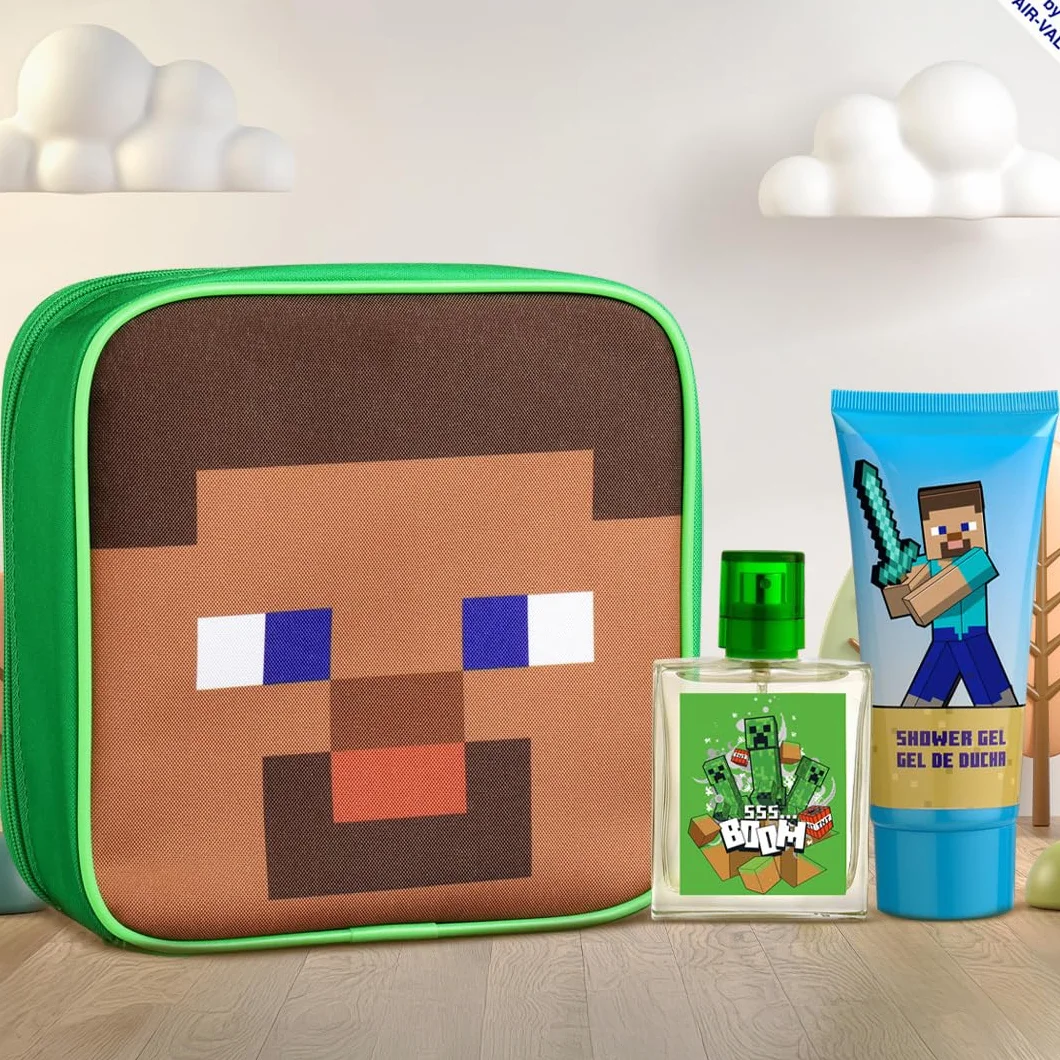Minecraft - Beauty case EDT 50 ml e gel doccia 100 ml