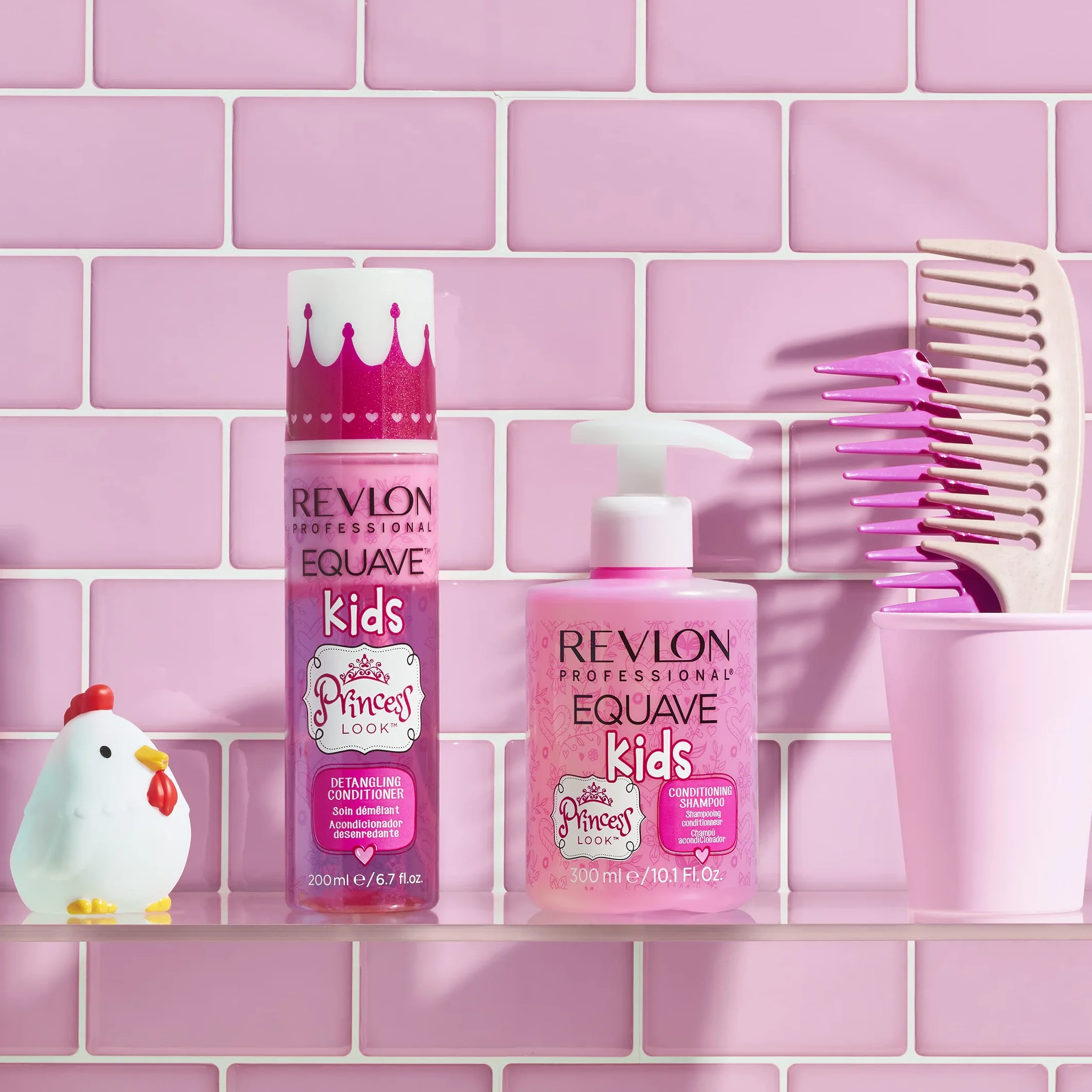 REVLON PROFESSIONAL EQUAVE KIDS PRINCESS LOOK Balsamo Districante, Balsamo Districante per Bambine Senza Risciacquo, 200 ml