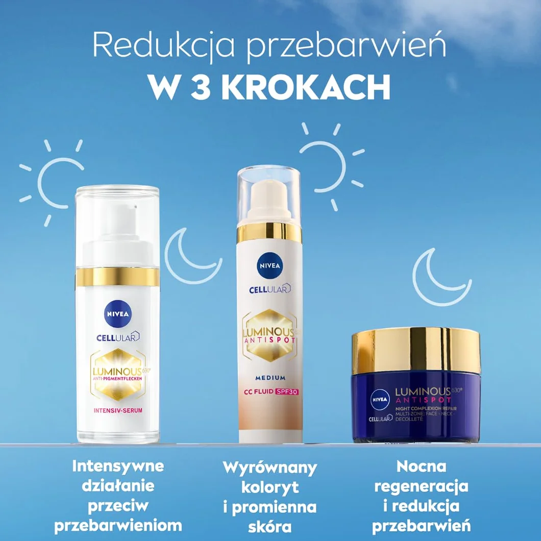 NIVEA LUMINOUS630® CC 30 crema anti-scolorimento 02/medio 40 ml