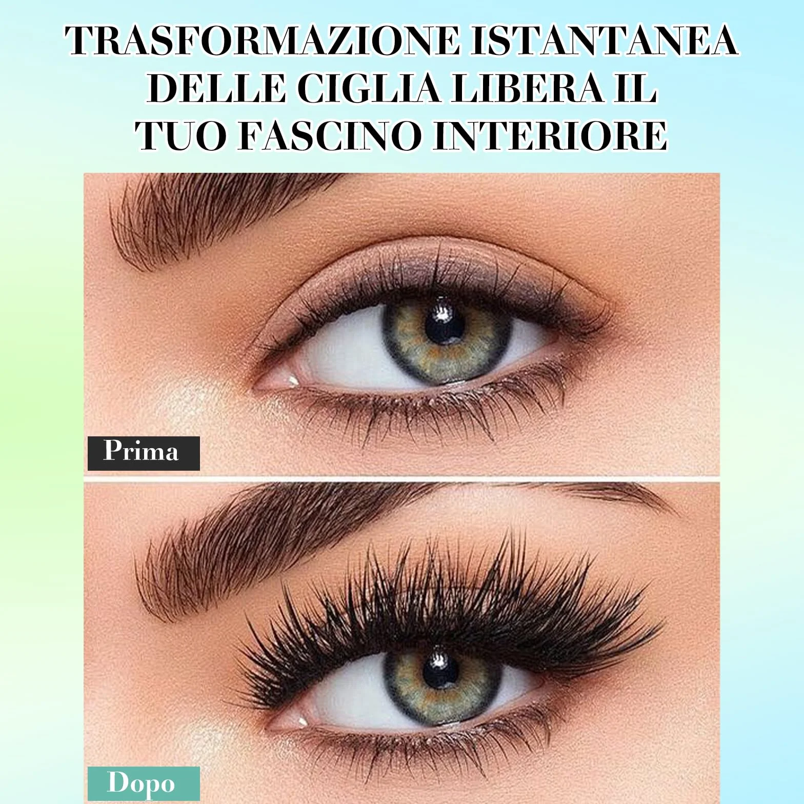 VEGCOO 640 Pezzi Ciglia Finte Extension Ciglia, 30D-40D-50D-60D Curl Ciglia Finte Ciuffetti, 8-16mm Kit di Extension per Ciglia, DIY Eyelash Extension per Donne Principianti,Confezione regalo verde