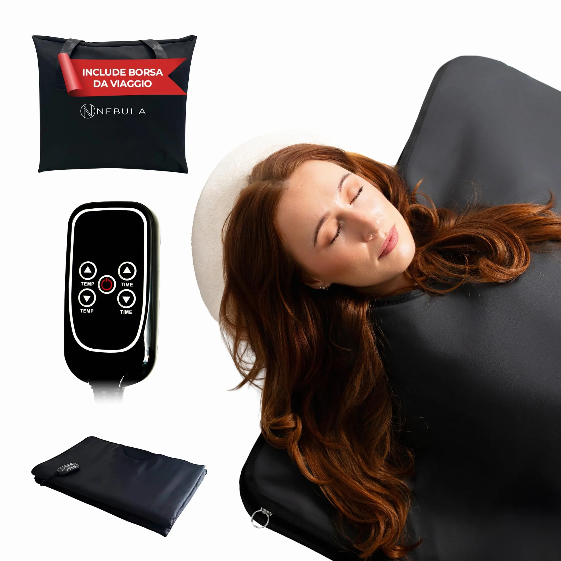 Nebula Coperta Sauna Infrarossi 500W Spa Portatile Impermeabile con Telecomando e Borsa