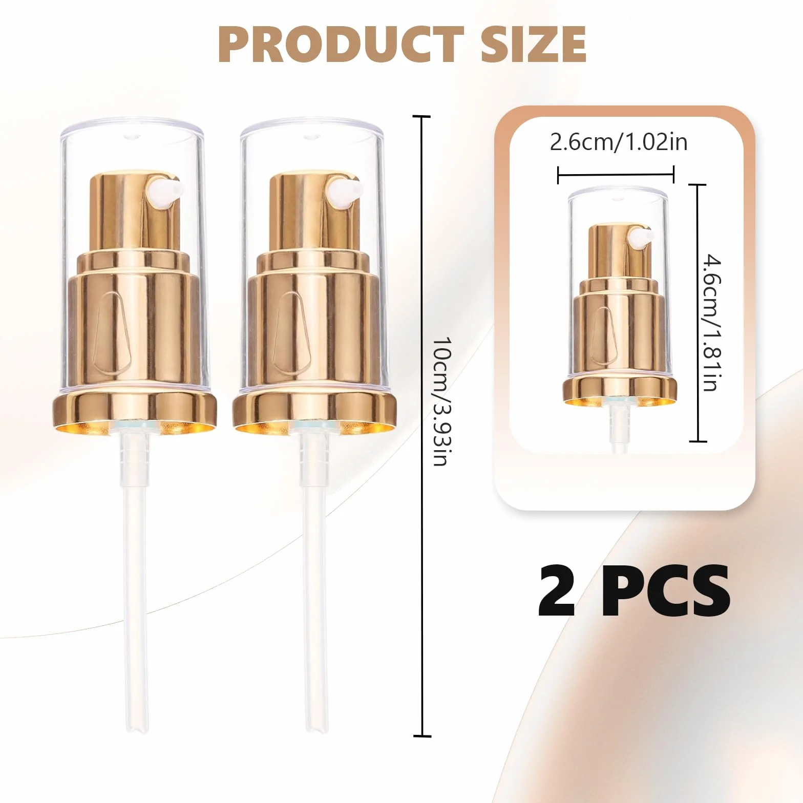 2 pezzi Pompa di ricambio, Teste Della Pompa per Fondotinta Cosmetica, Pompas per Fondotintaa, for Estee Lauder Double Wear Foundation