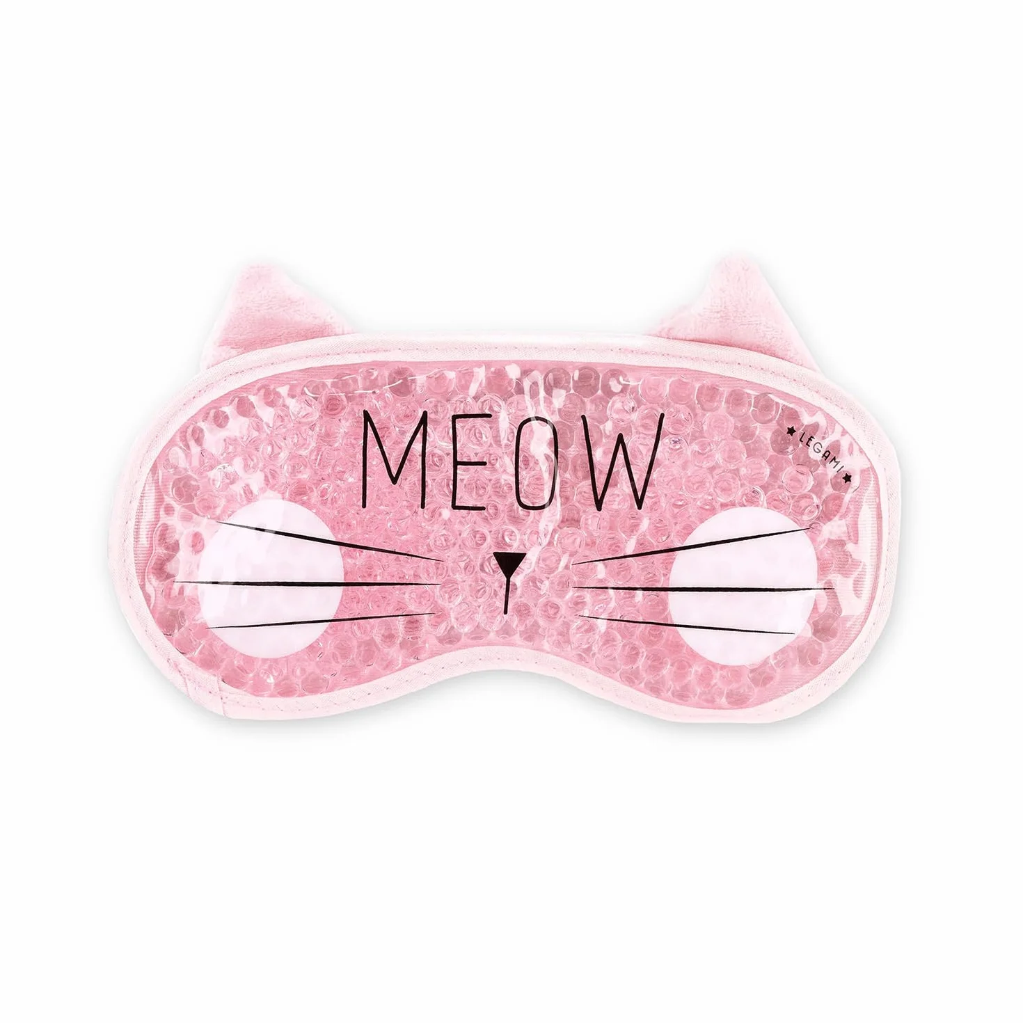 Legami - Chill Out, Maschera Gel per Occhi, 19,5x11 (H MAX) cm, in PVC e Poliestere, Tema Kitty, Maschera Riutilizzabile, Elastico Regolabile, Perfetta Vestibilità, Effetto Caldo e Freddo