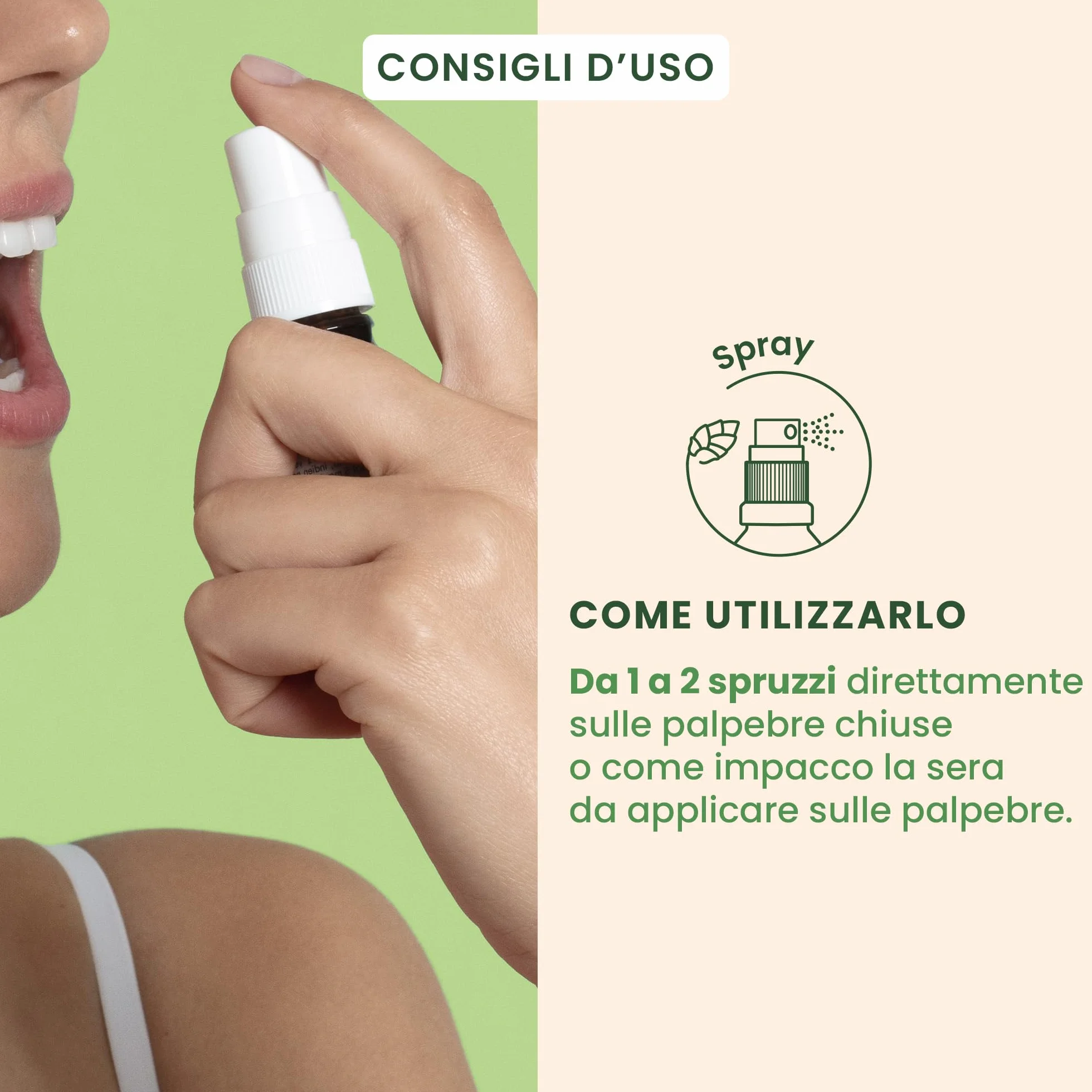 Herbalgem- Spray Palpebre Bio Optigem - Sollievo per Occhi Stanchi e Irritati - Spray Idratante Lenitivo al Fiordaliso -10 ml