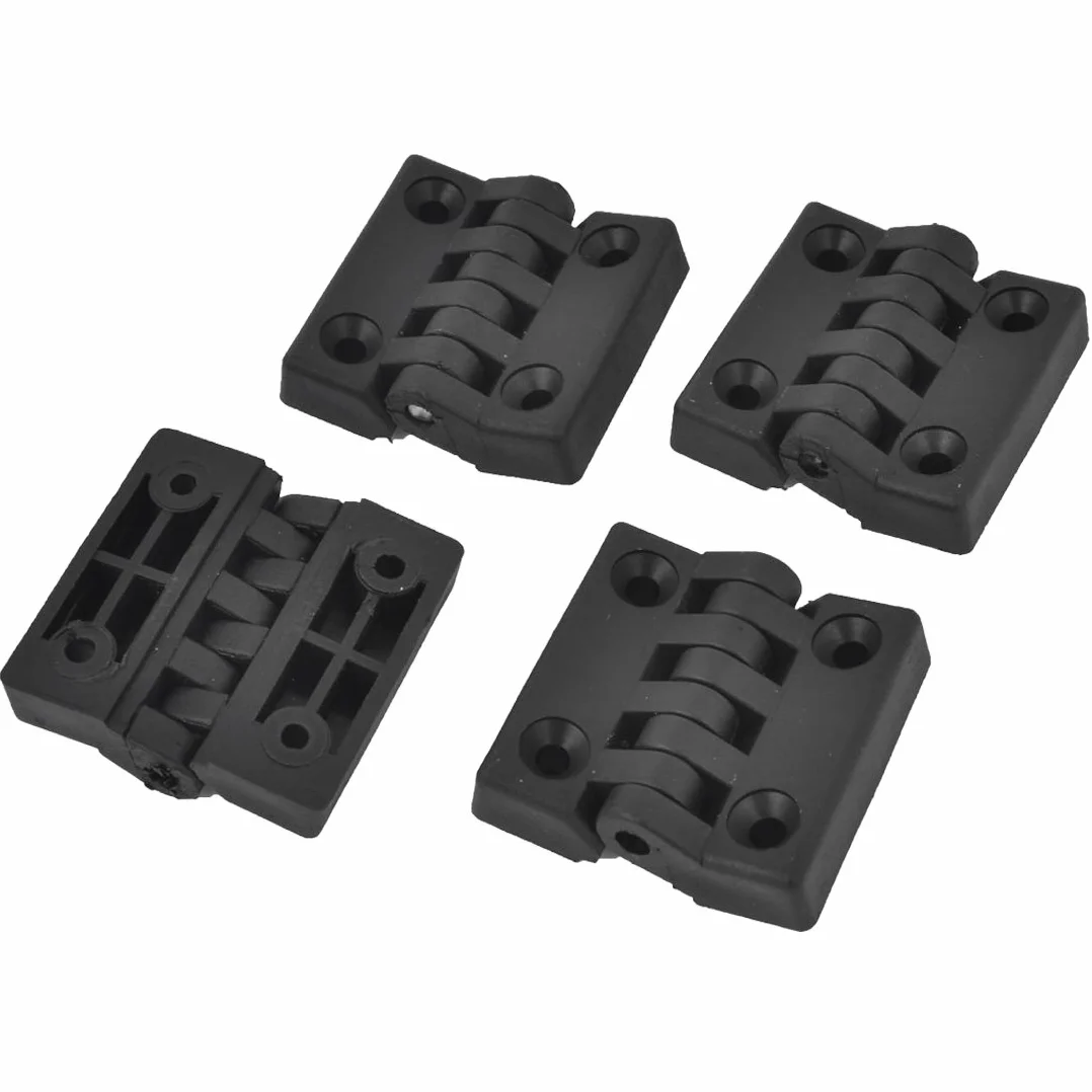 Cerniere per ante mobiletti in plastica 40 x 40 mm 4 pezzi Nero