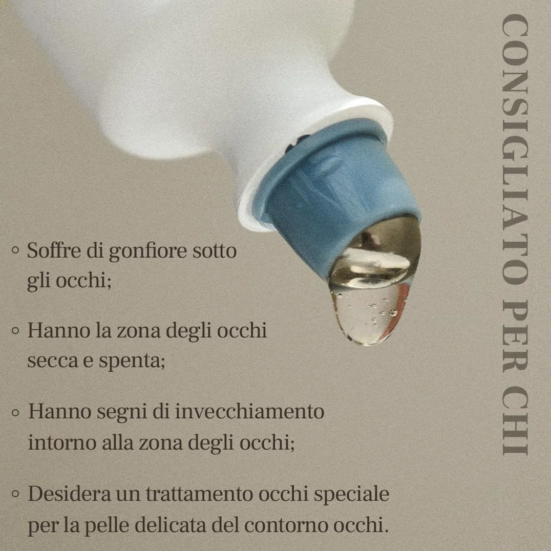 VILLAGE 11 FACTORY Siero occhi alla caffeina (10 ml) soluzione di caffeina 10%, esapeptide-8, niacinamide, trattamento elasticizzante, antirughe, occhiaie Hydro Boost Caffeine Eye Serum