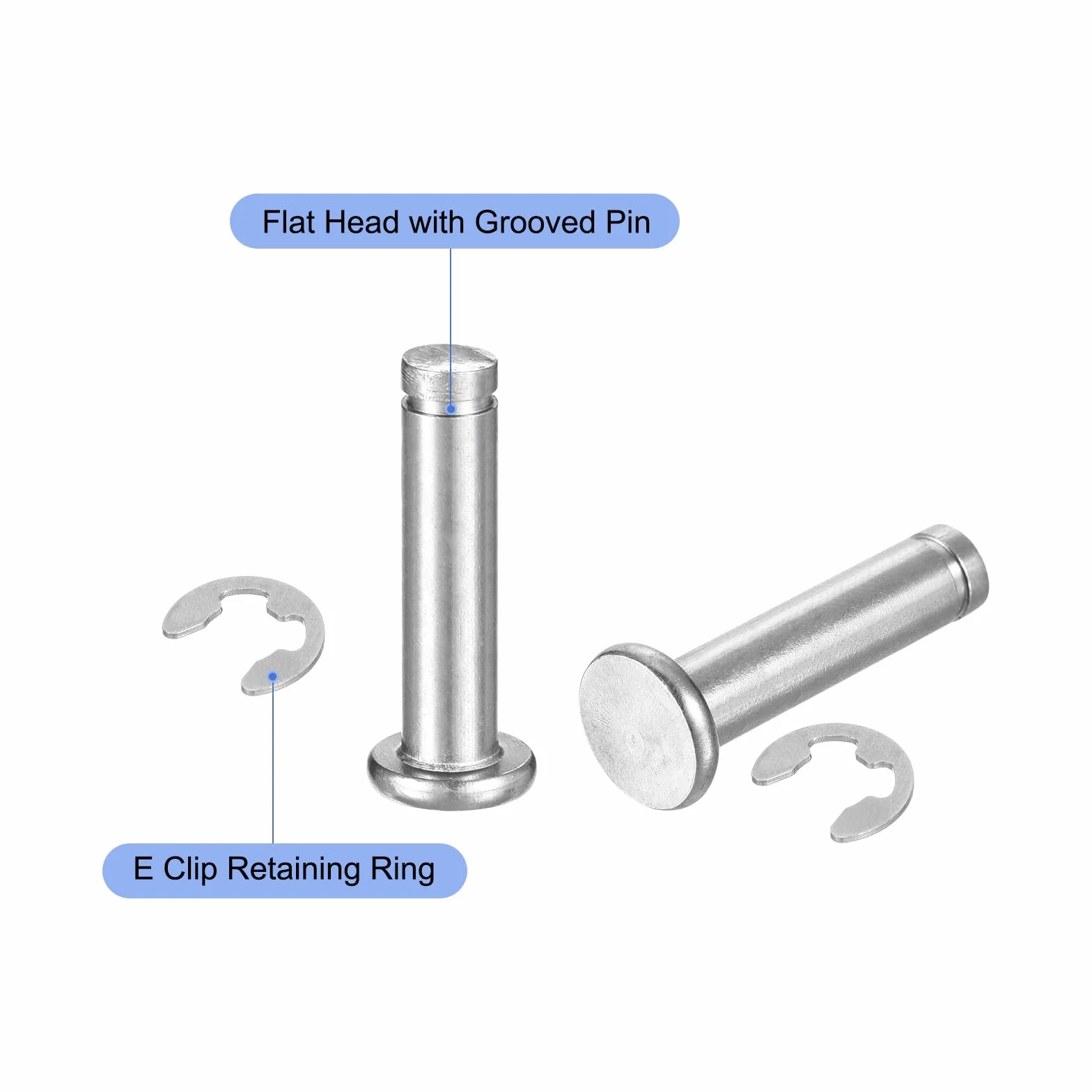 QUARKZMAN 5 sztuk M6x25mm Perno Posizionamento Cilindrico Elastico Acciaio Inossidabile 304