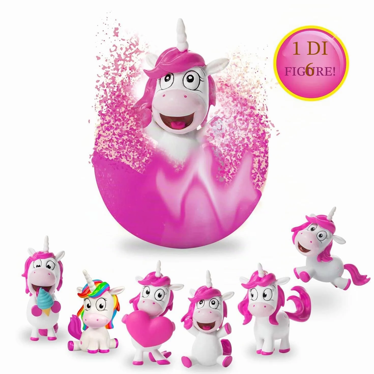 CRAZE INKEE 3 Set Bombe da bagno bambini Unicorno, Bombe da Bagno con Sorpresa per vasca da bagno o piscina gonfiabile. Idea regalo, giochi da bagno ,29428