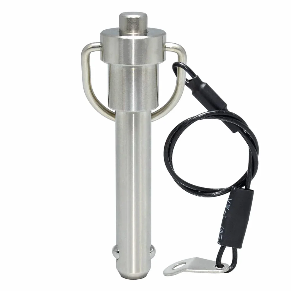 Perni autobloccanti a sfere acciaio inox M10 L15 mm bloccaggio sicurezza sgancio rapido