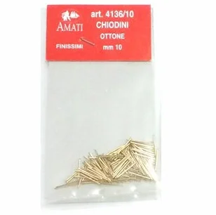 Perni in ottone fine 10 mm Amati
