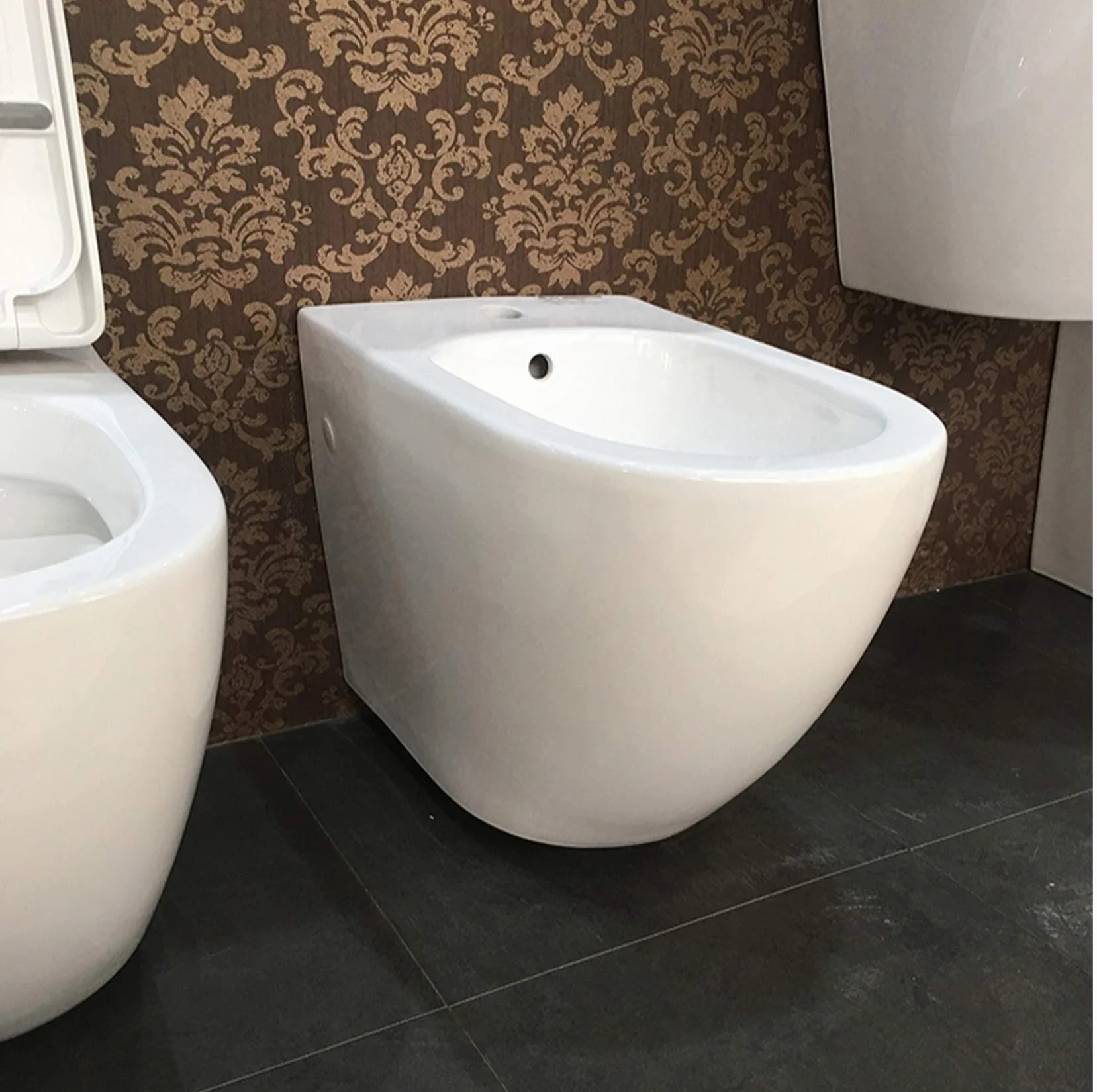 SANITARI BIDET SOSPESO MR8831F in Ceramica Filo Muro Bagno WC Design