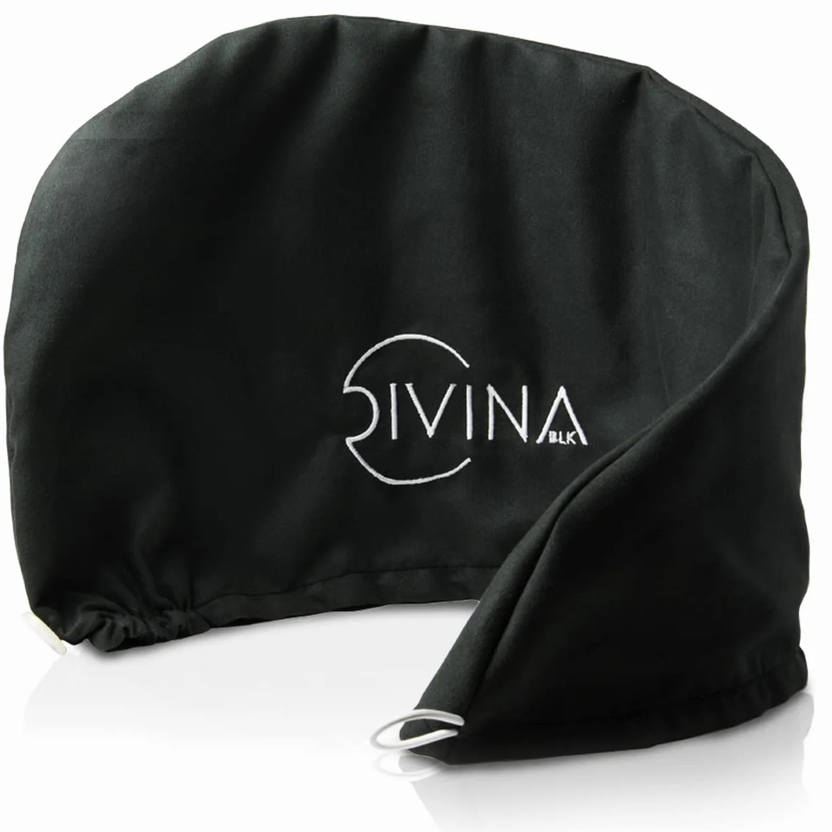 Plopper DIVINA BLK turbante in microfibra anti-crespo per il plopping dei capelli mossi, ricci, super ricci e afro