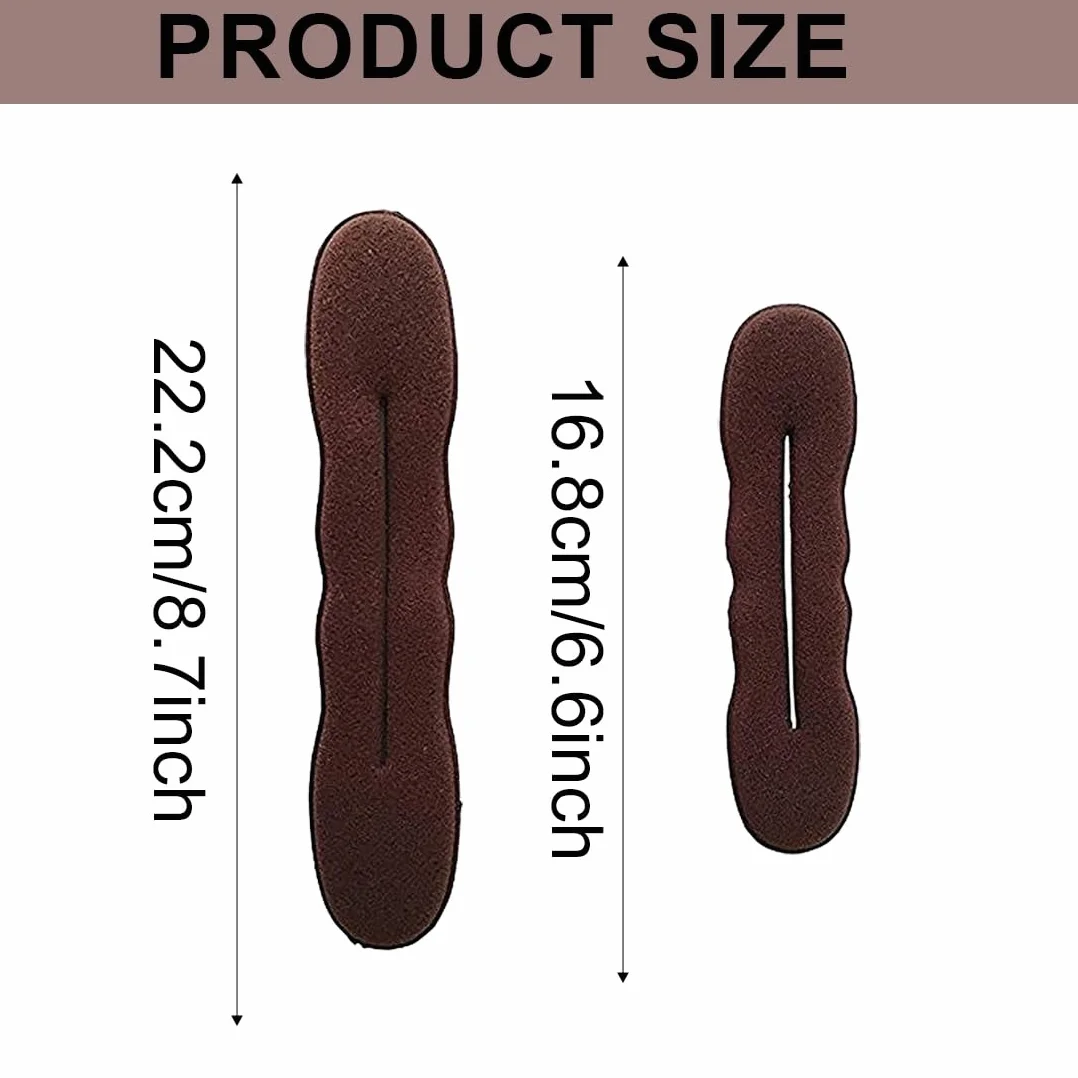 4 Pezzi Chignon per Ciambella, Capelli Strumento per Intrecciare, Twist Curler Donut Strumenti, Magico Articolo per Raccogliere i Capelli in Modo Semplice e Veloce