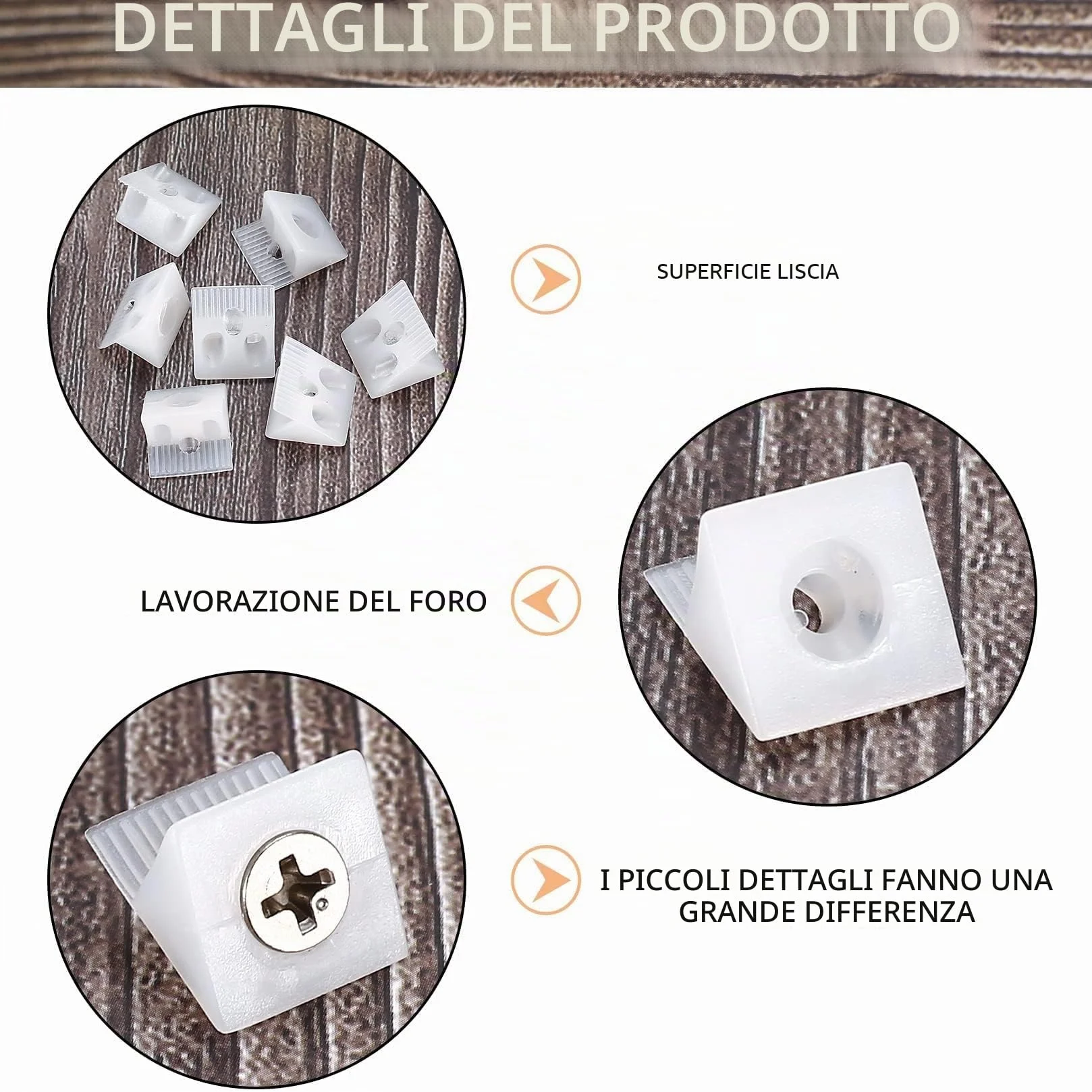 150 Pezzi Cunei di Fissaggio Stabilizzatori con Viti per Cassetti Allentati