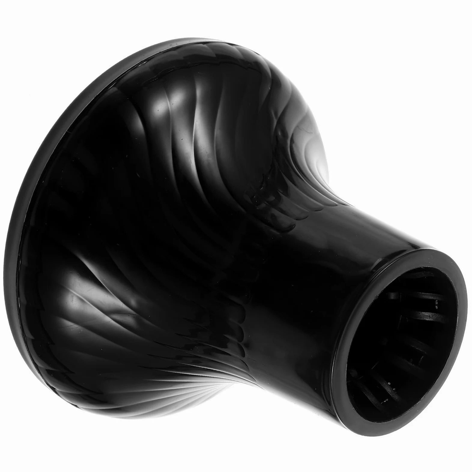 Diffusore per Asciugacapelli in Plastica Nero per Chioma Ricci, Adatto a Diametro 4,2-4,8cm, per Uso Domestico e Salone, Aumenta Volume e Si Aggancia Facilmente