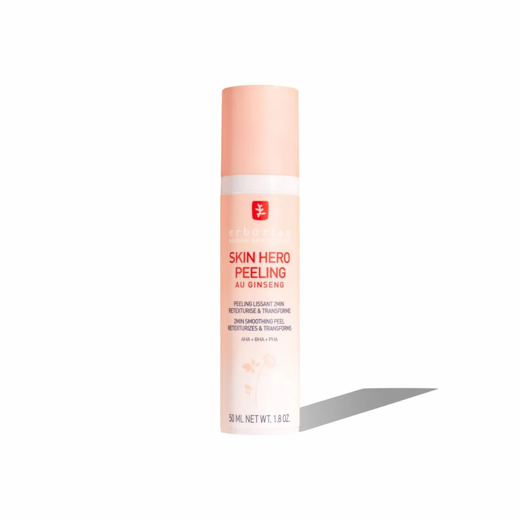 Erborian - Skin Hero Peeling - Gel Esfoliante Viso al Ginseng - Attivi AHA, BHA, PHA - Esfolia, Leviga e Ristruttura la Pelle - Trattamento Cosmetico Coreano - 50ml