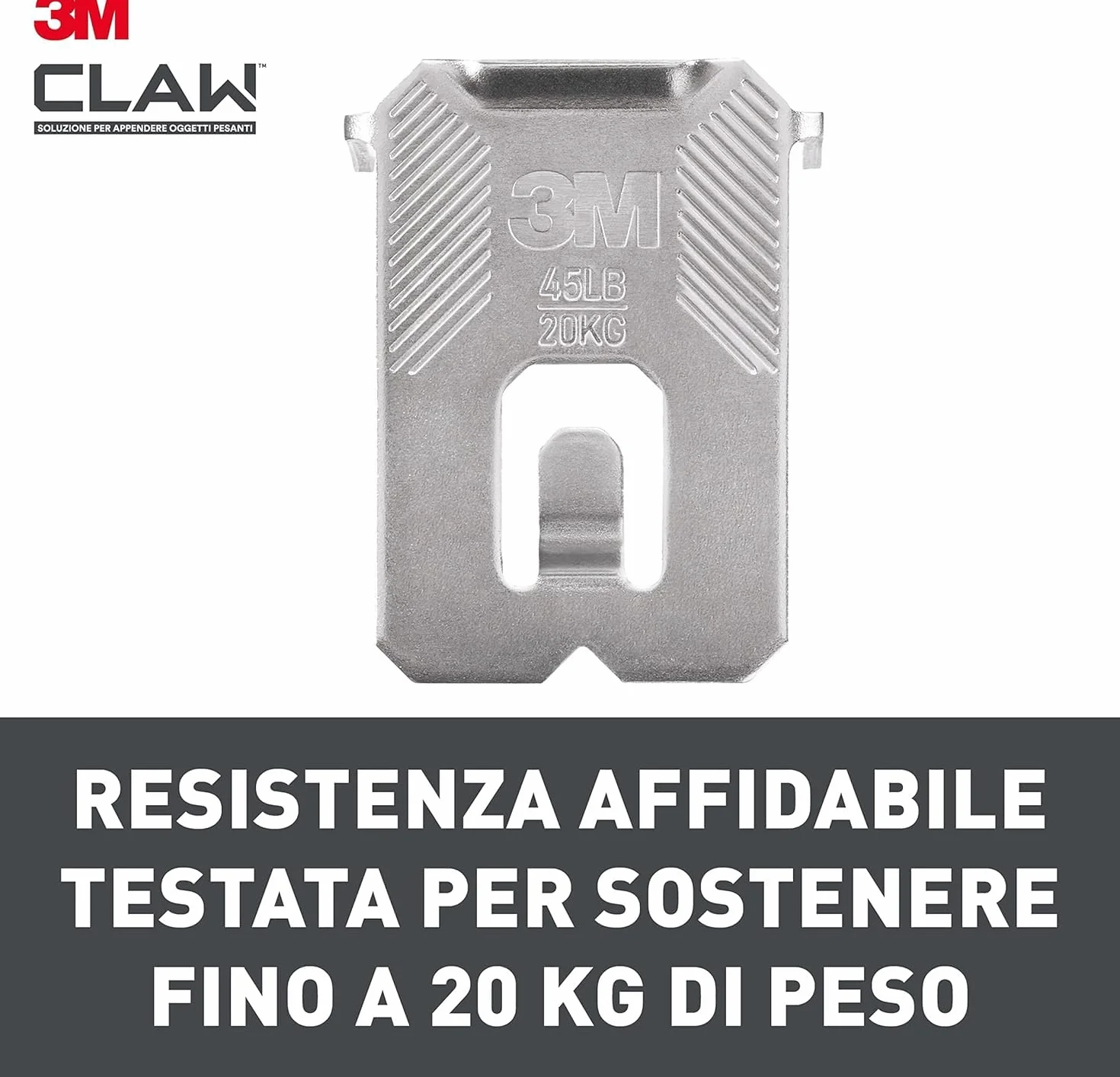 3M CLAW Ganci per Cartongesso, Confezione da 6 - Sostiene fino a 20 kg