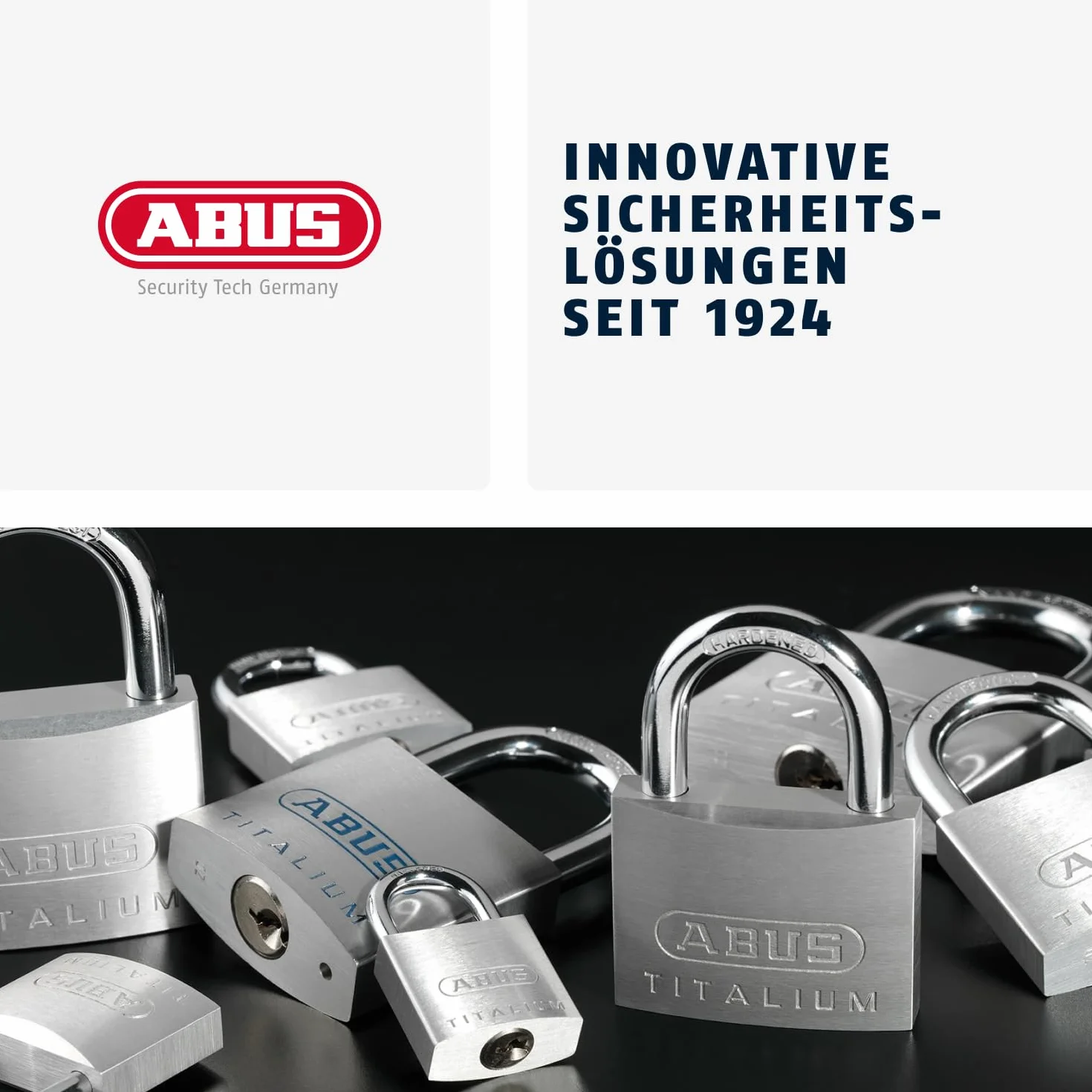 ABUS Lucchetto a Combinazione 145/40 Rosso - Lucchetto in Alluminio con Codice Numerico Regolabile, Livello di Sicurezza 4