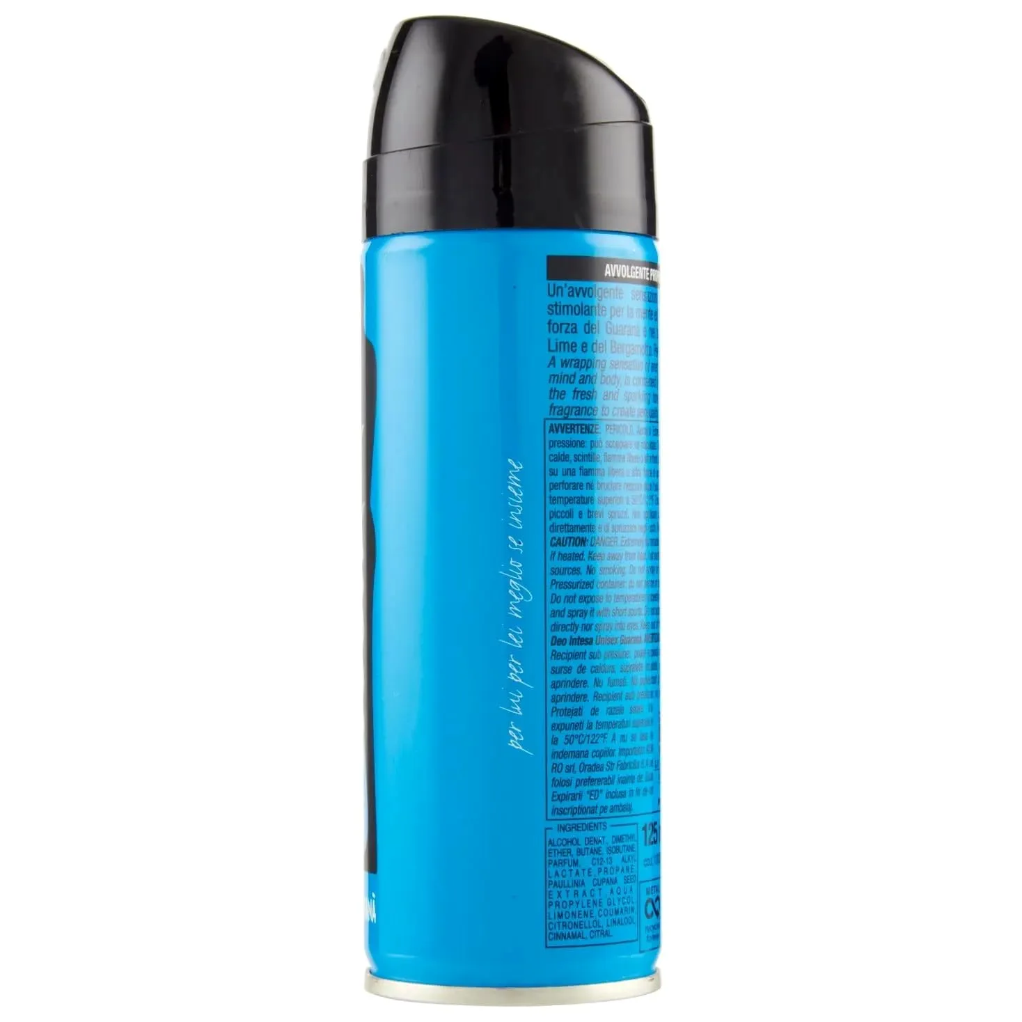 24 Deodorante Intesa Sex Unisex Guaranà – Deodorante Spray 125 ml + portachiavi Beni Culinari