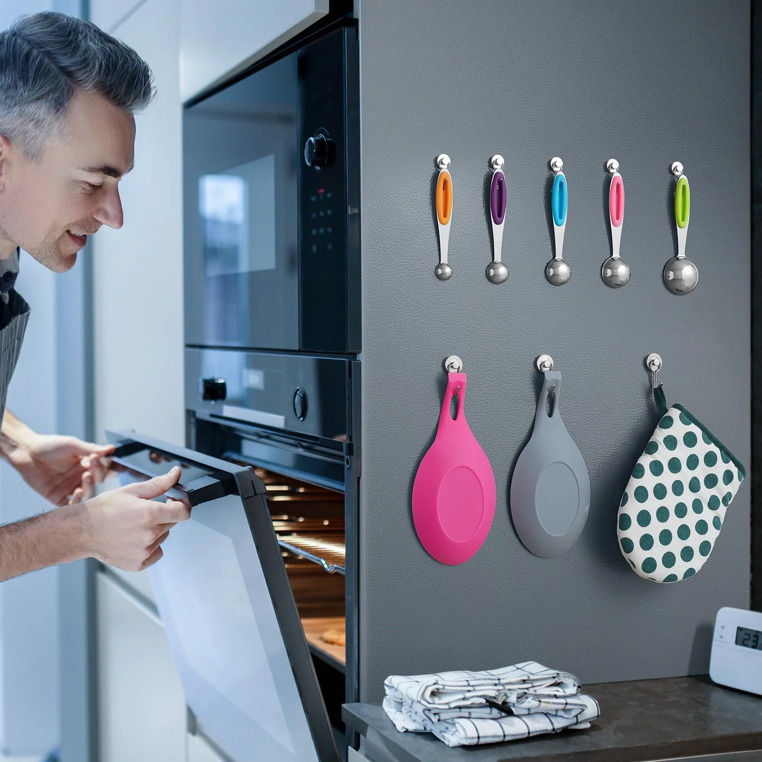 Ganci Magnetici Mini Neodimio 9KG 12 Pezzi per Frigorifero Cucina Ufficio