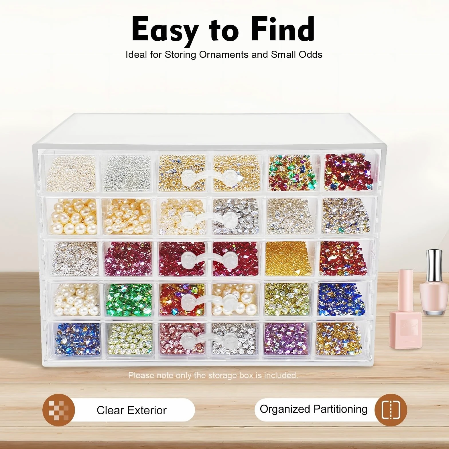 Organizer Trucchi Organizzatore Di Forniture A 5 Livelli for 120, Scatola Portaoggetti In Acrilico Trasparente