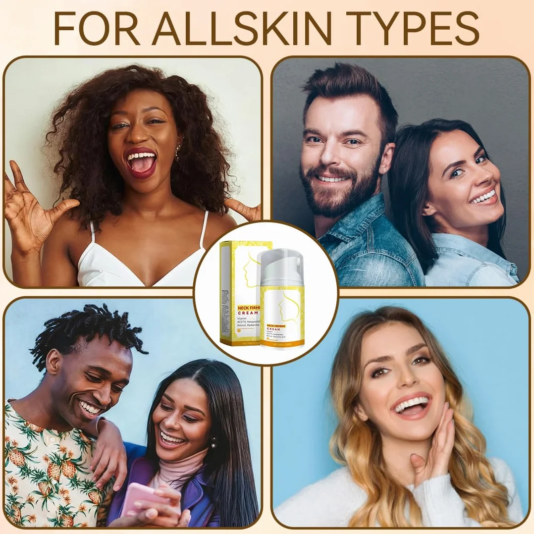 1 Pezzi Crema Rassodante Collo, Maschera Collo e Décolleté, Anti-Età Crema Per Rassodare E Ridurre Le Rughe Su Colle E DéColleté Per Donna, Lifting, Rassodante E Idratante Con Collagene (50g)